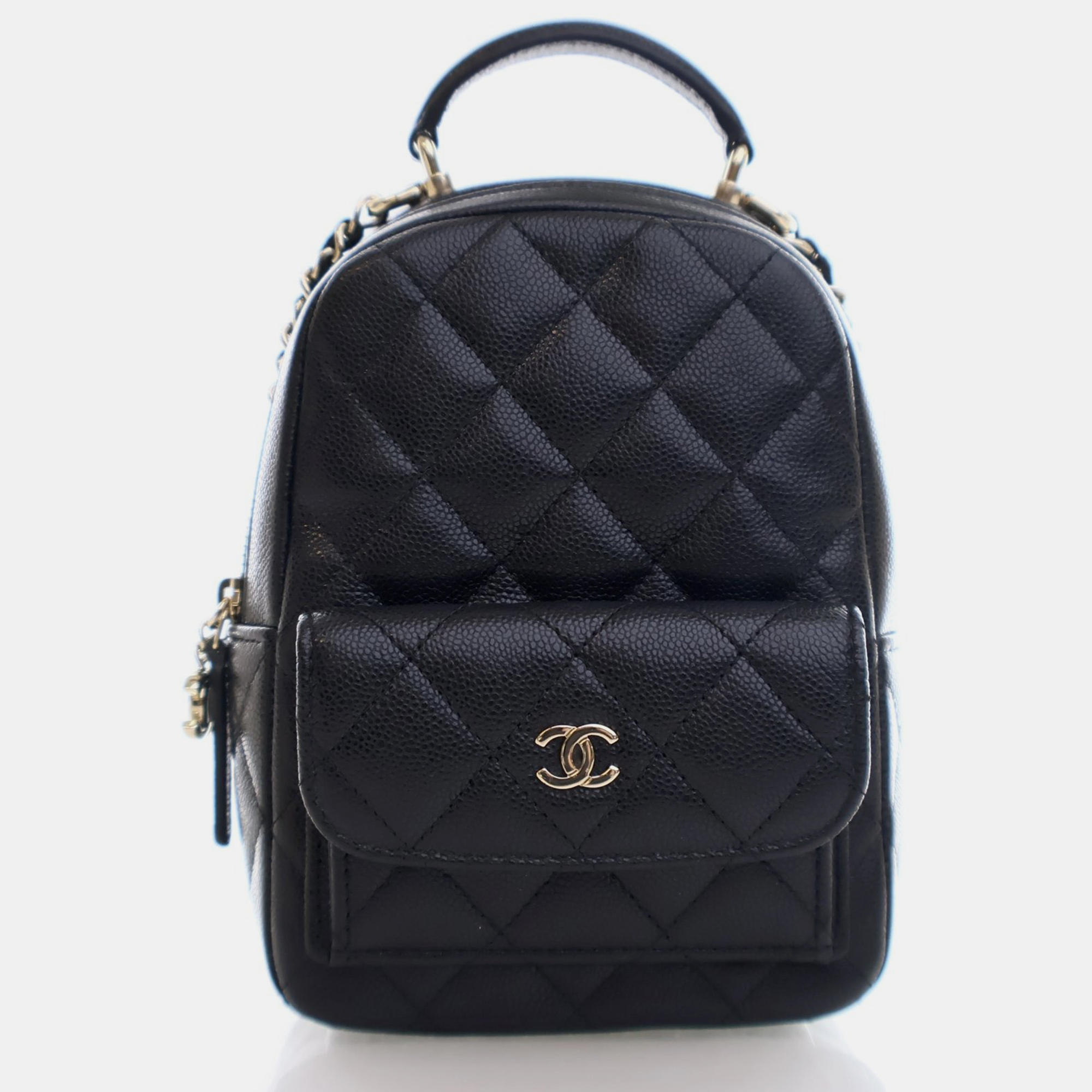 

Chanel Mini Black Caviar Classic Backpack