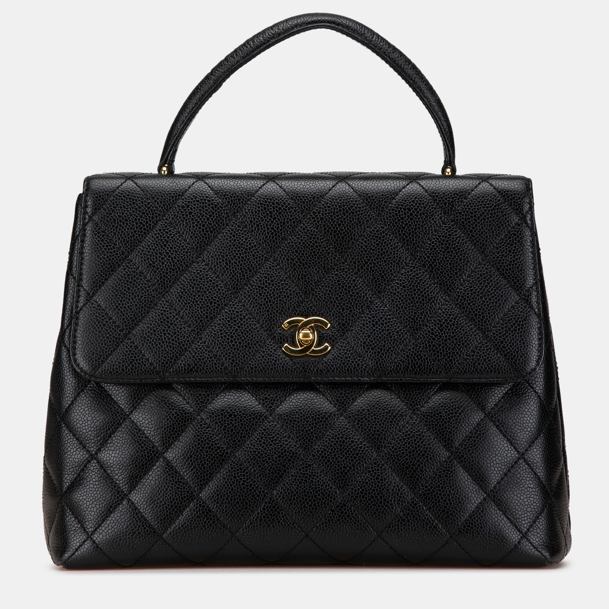 

Chanel Black Caviar Kelly Top Handle Bag