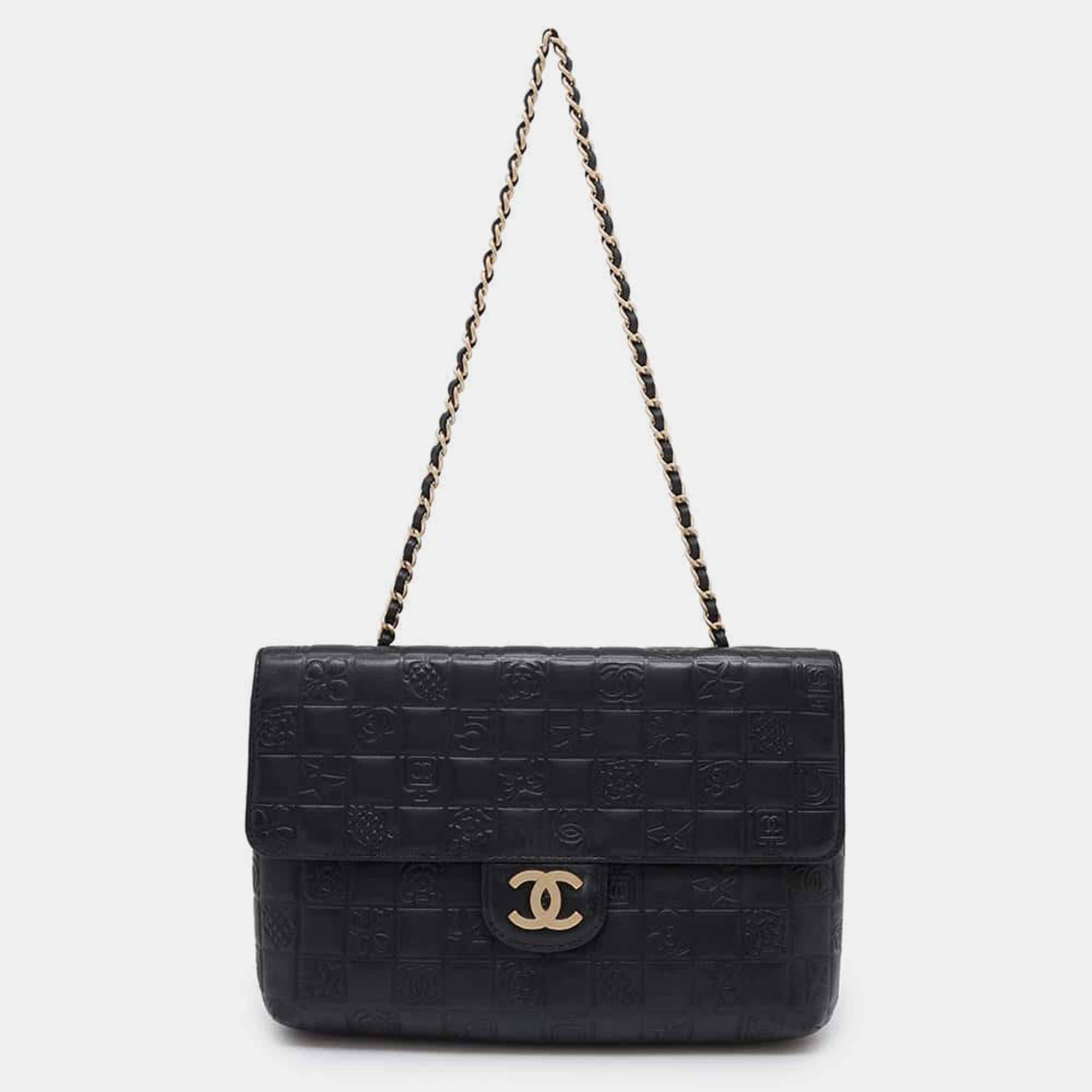 

Chanel Icon Chain shoulder Double Face Black Lambskin