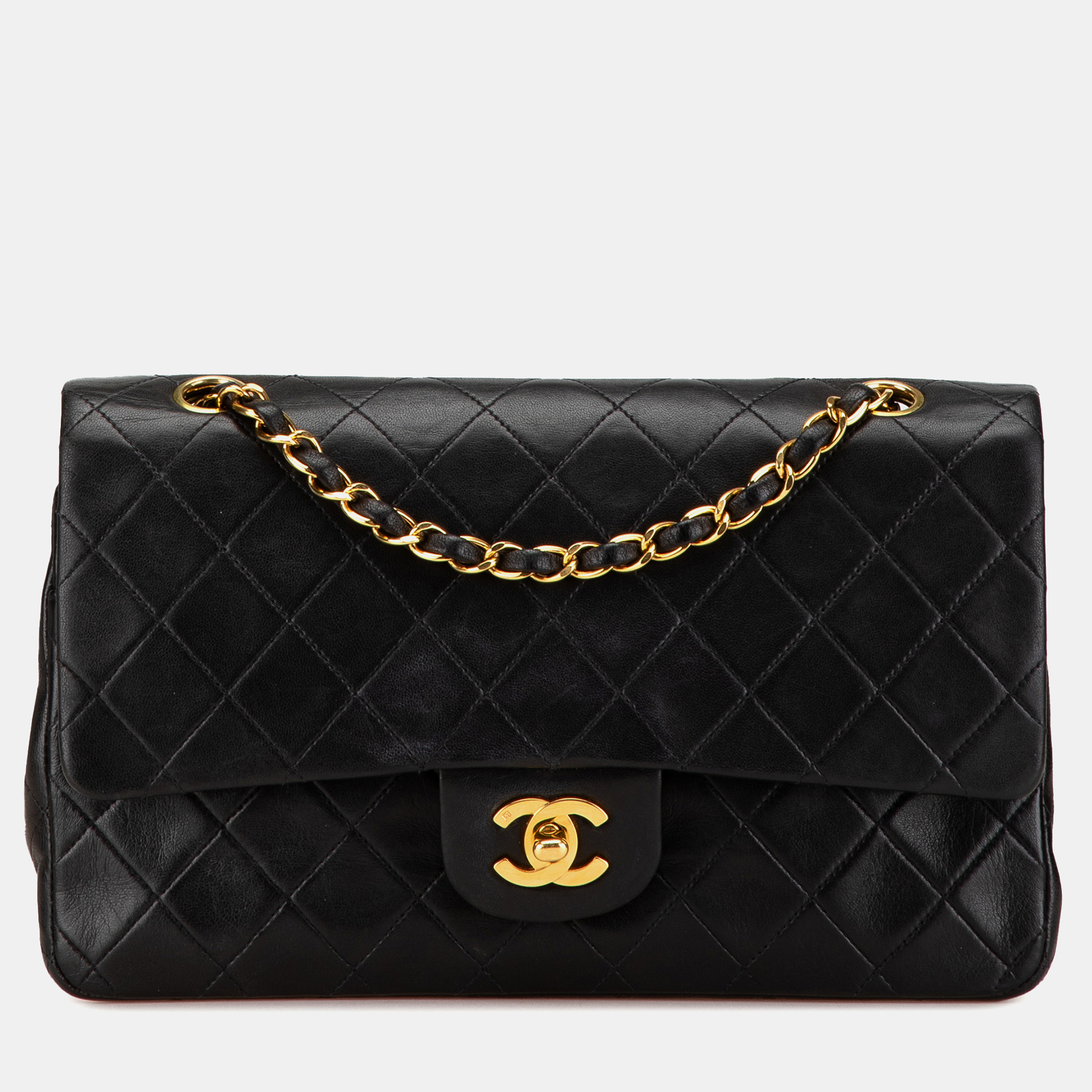 

Chanel Black Medium Classic Lambskin Double Flap