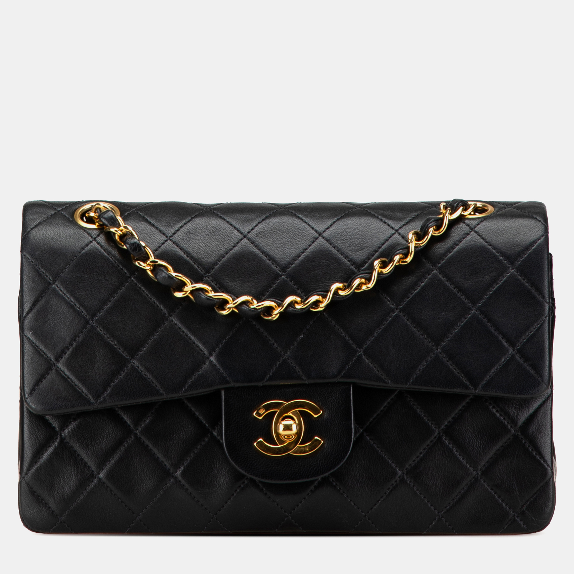 

Chanel Black Small Classic Lambskin Double Flap