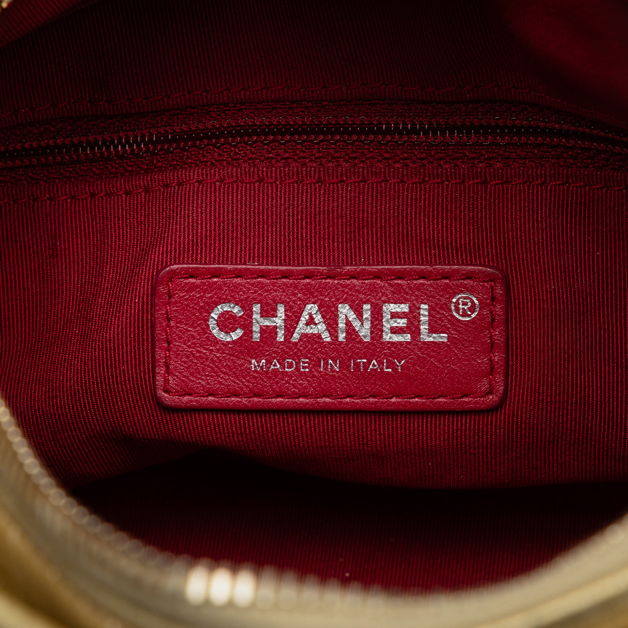 Chanel Gold Small Metallic Lambskin Gabrielle Crossbody 