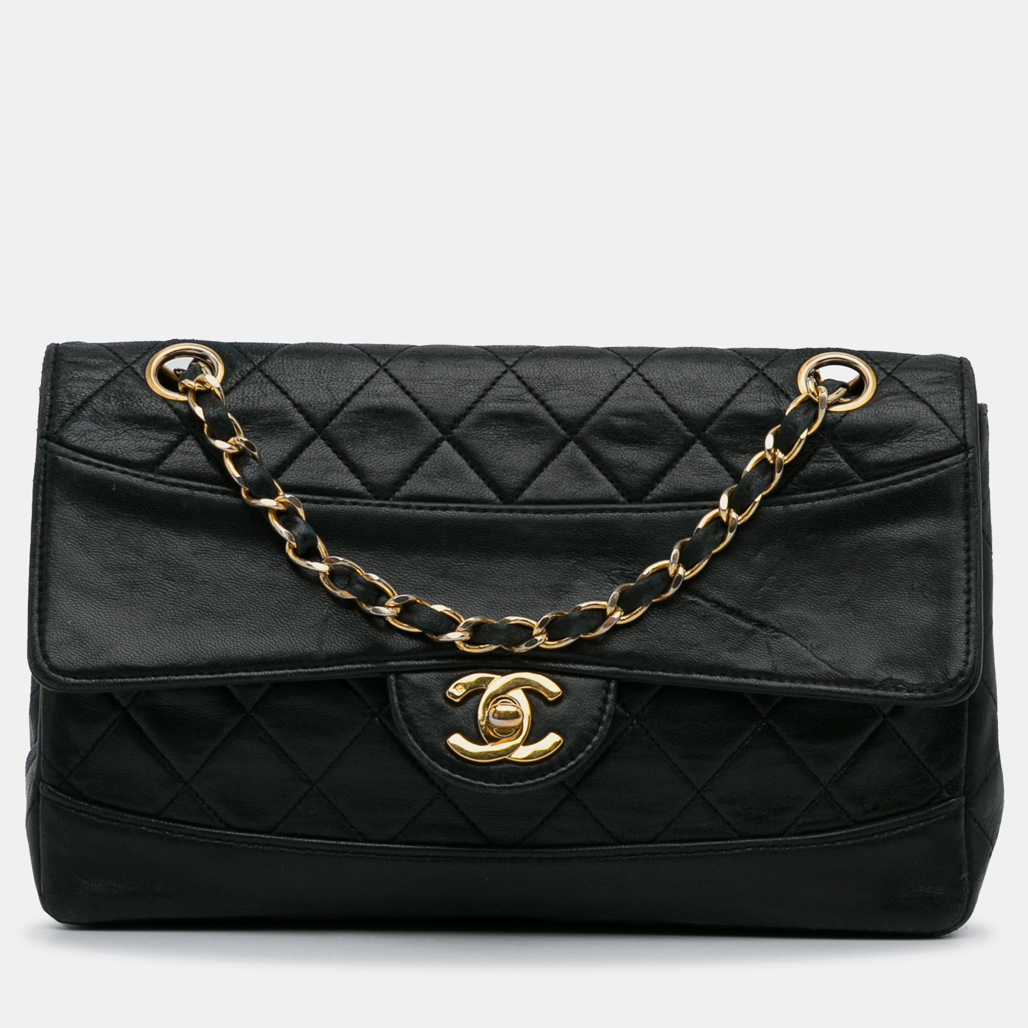 

Chanel Black Quilted Lambskin Shoulder Bag