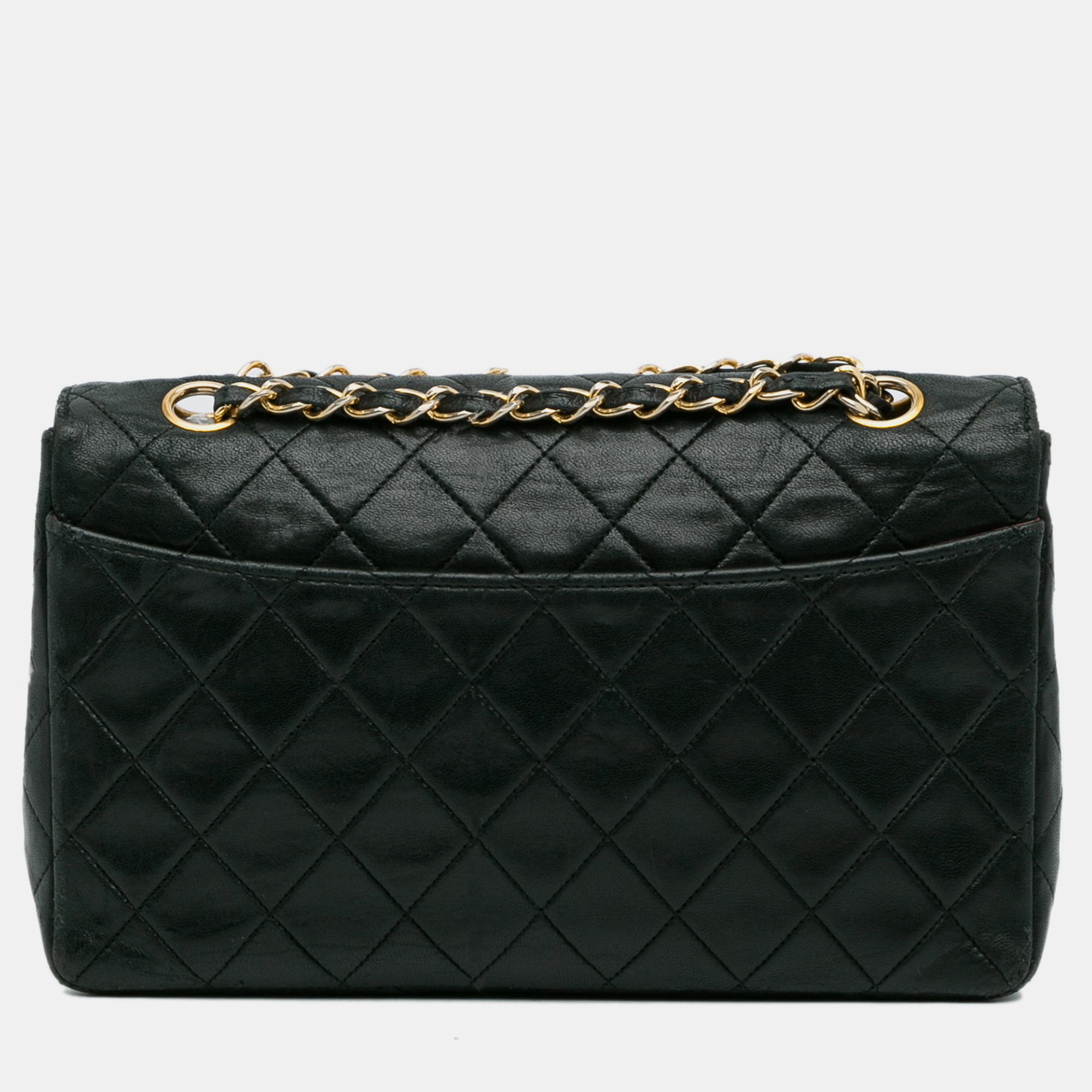 Chanel Black Quilted Lambskin Shoulder Bag 
