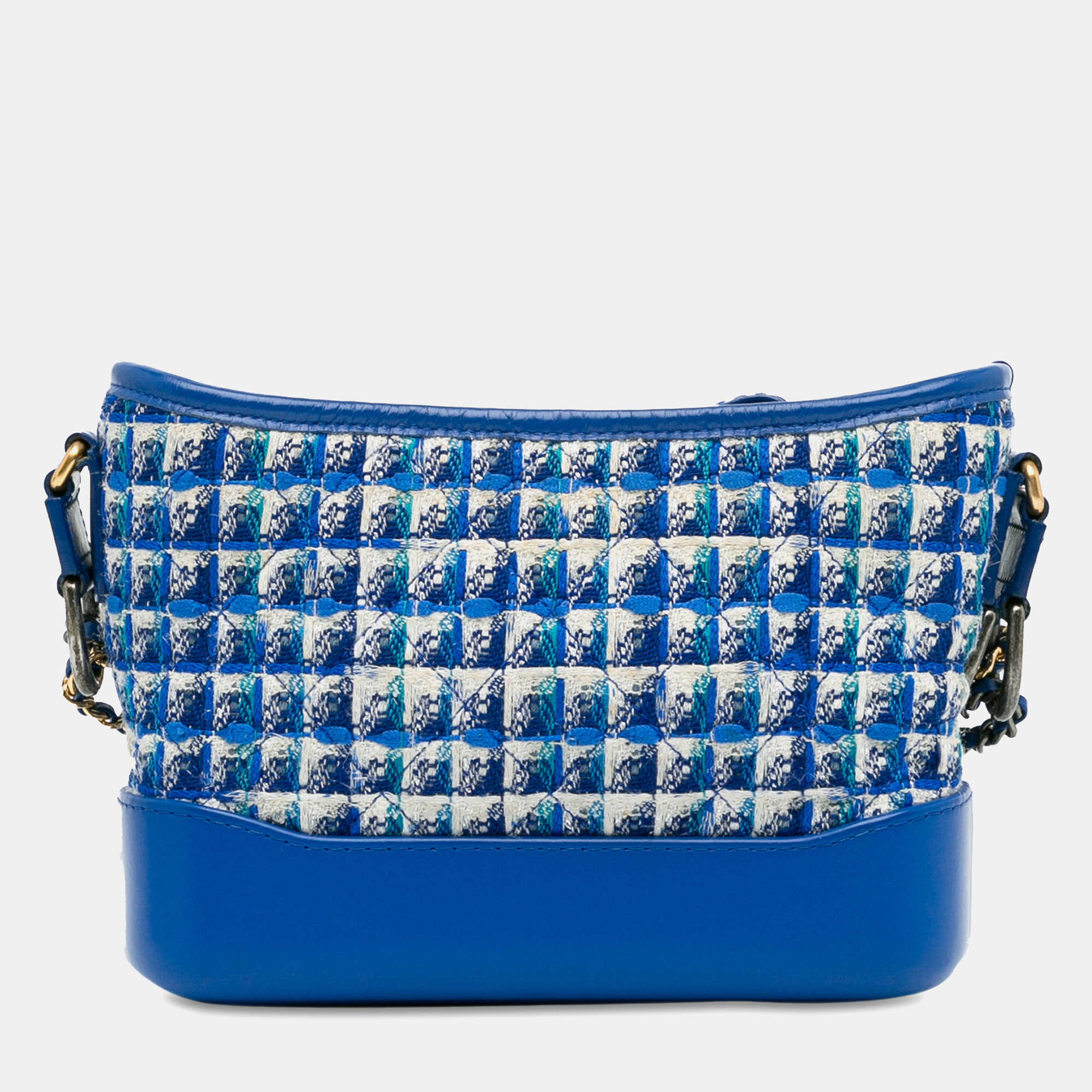Chanel Blue Small Tweed Gabrielle Crossbody Bag 