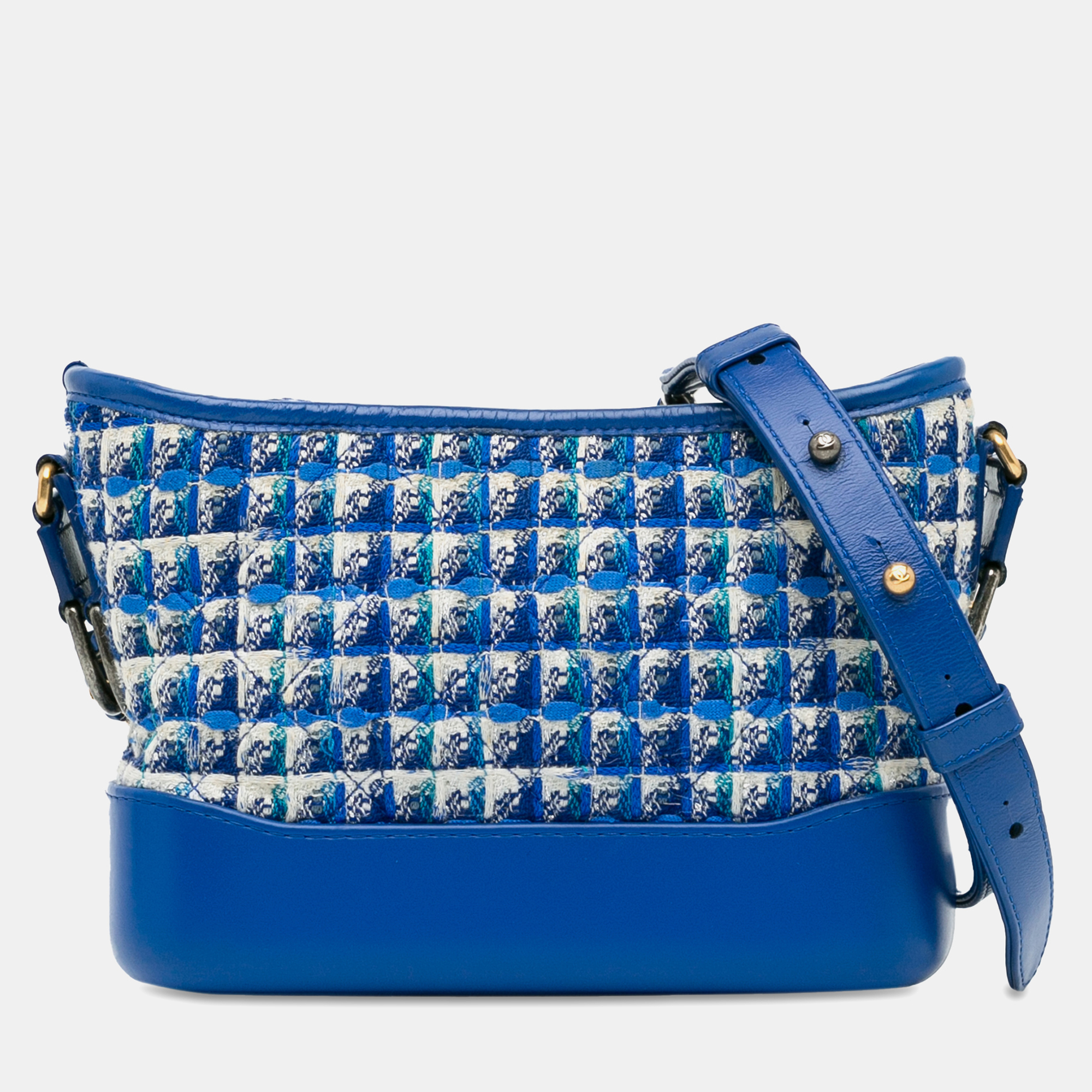 

Chanel Blue Small Tweed Gabrielle Crossbody Bag