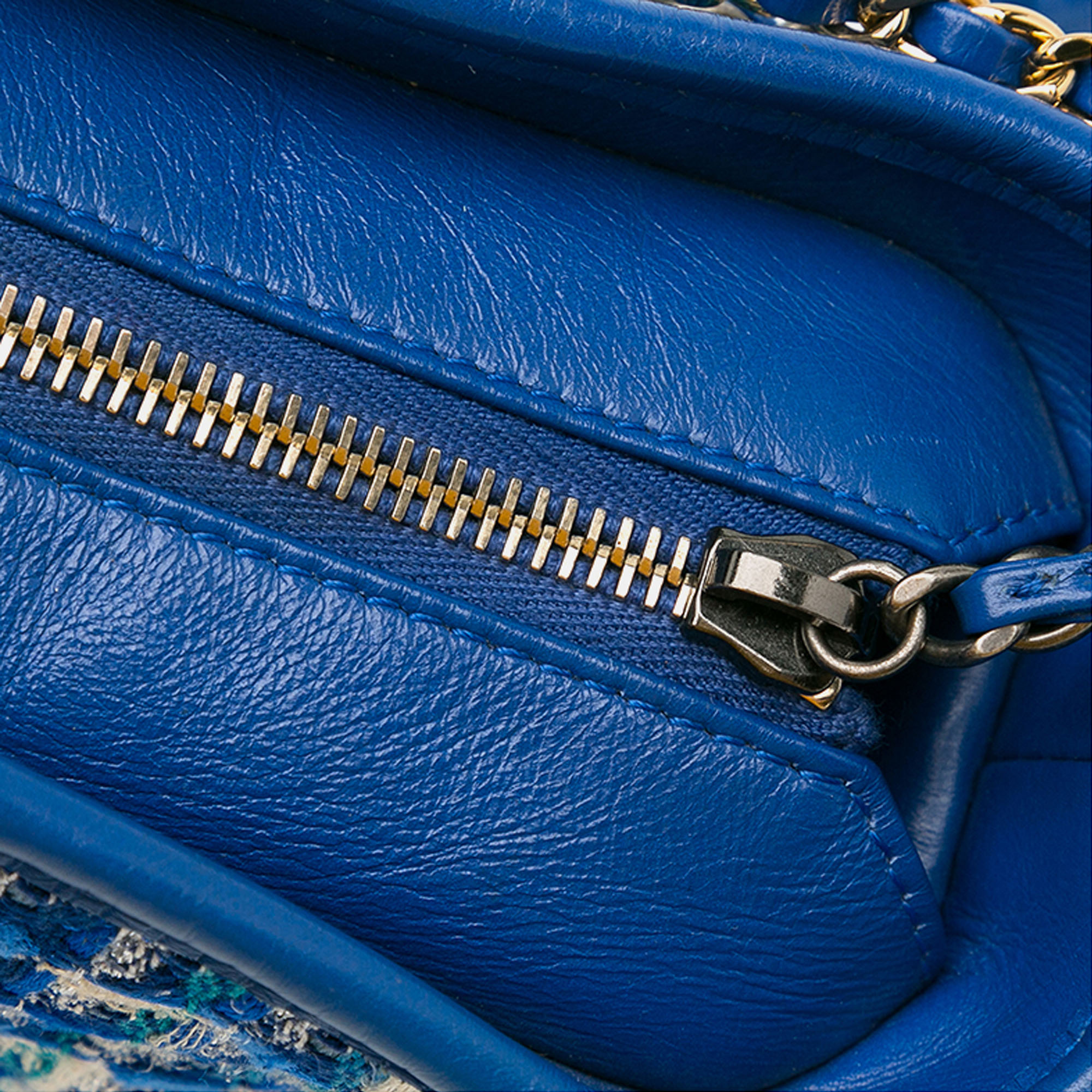 Chanel Blue Small Tweed Gabrielle Crossbody Bag 