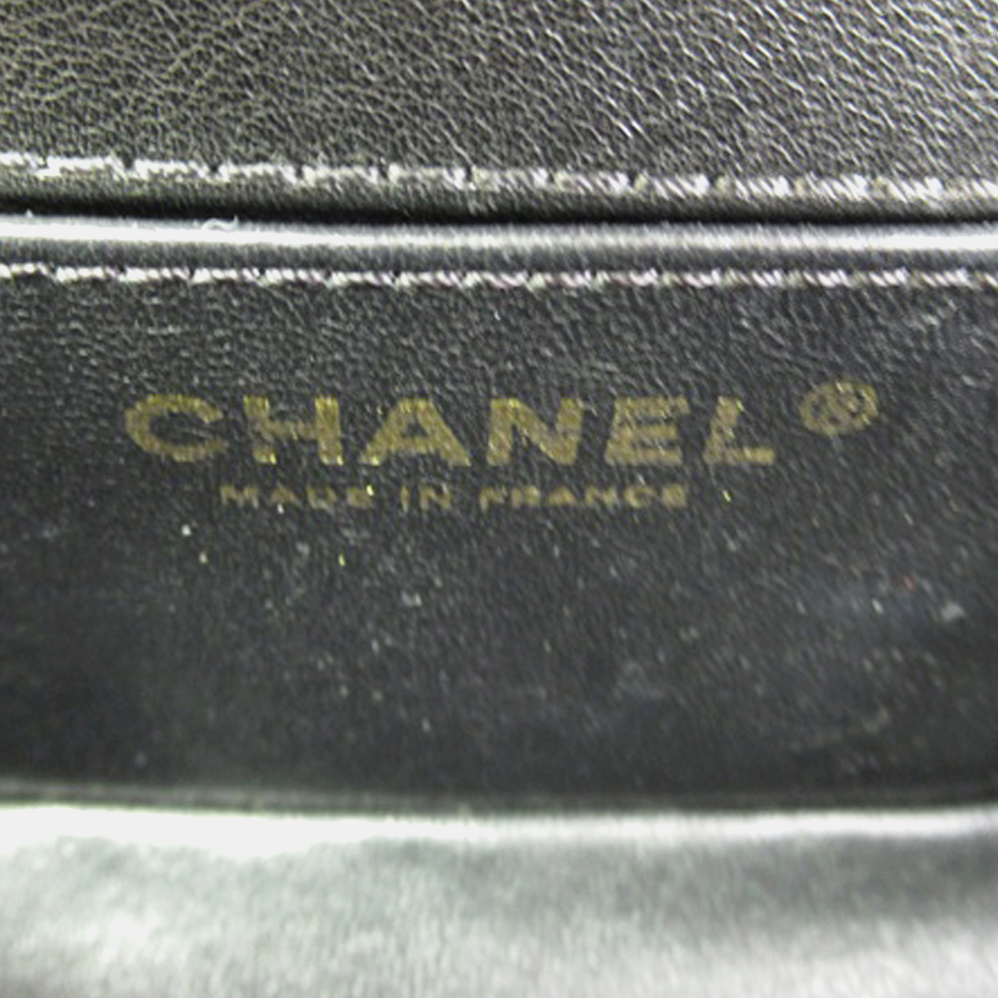 Chanel Black Lambskin Boy Small Top Handle Flap 