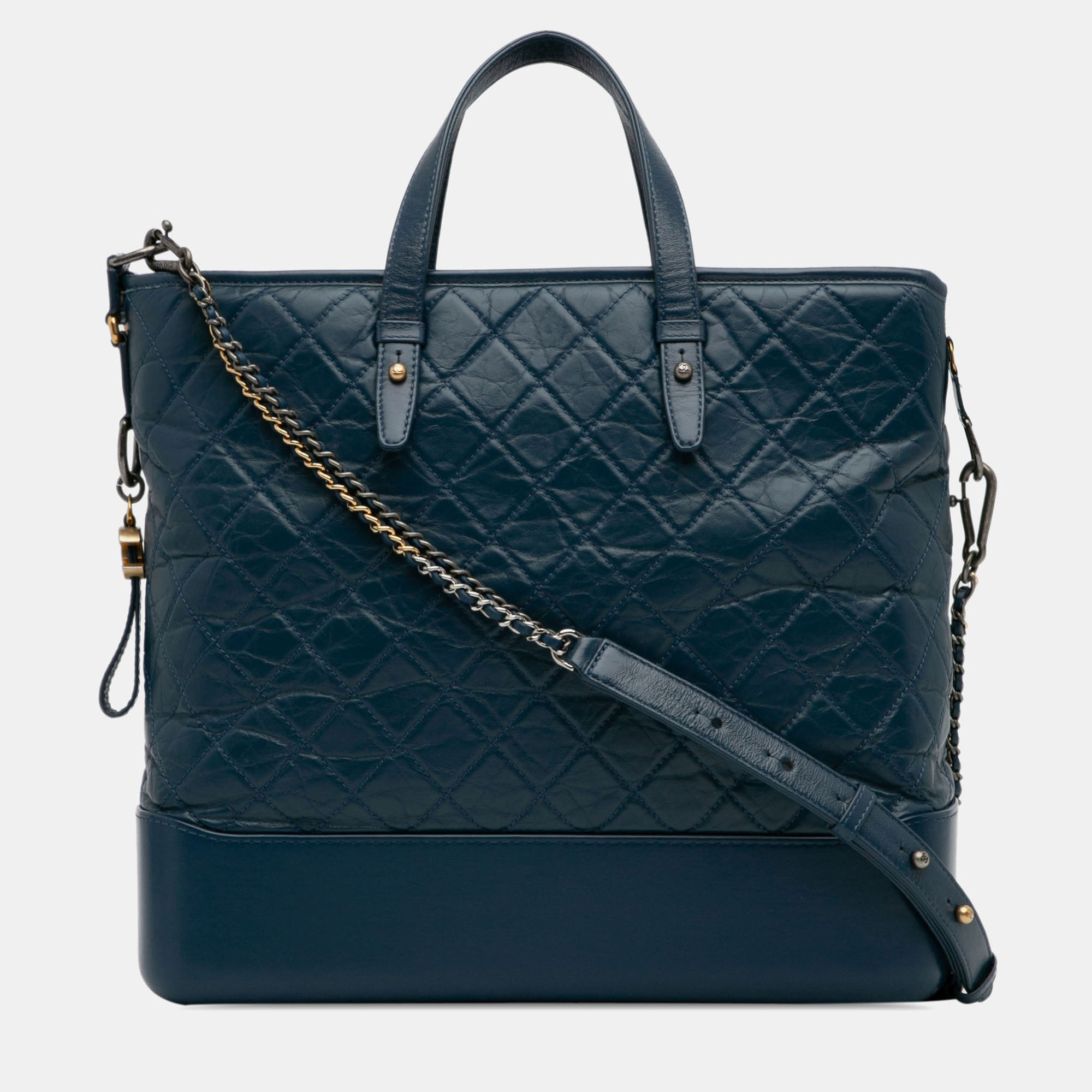 

Chanel Blue Large Gabrielle Shopping Satchel