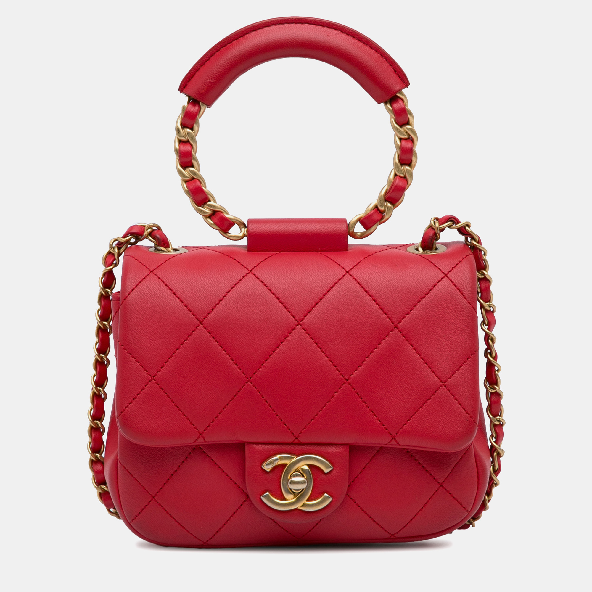 

Chanel Red Mini In the Loop Flap Bag