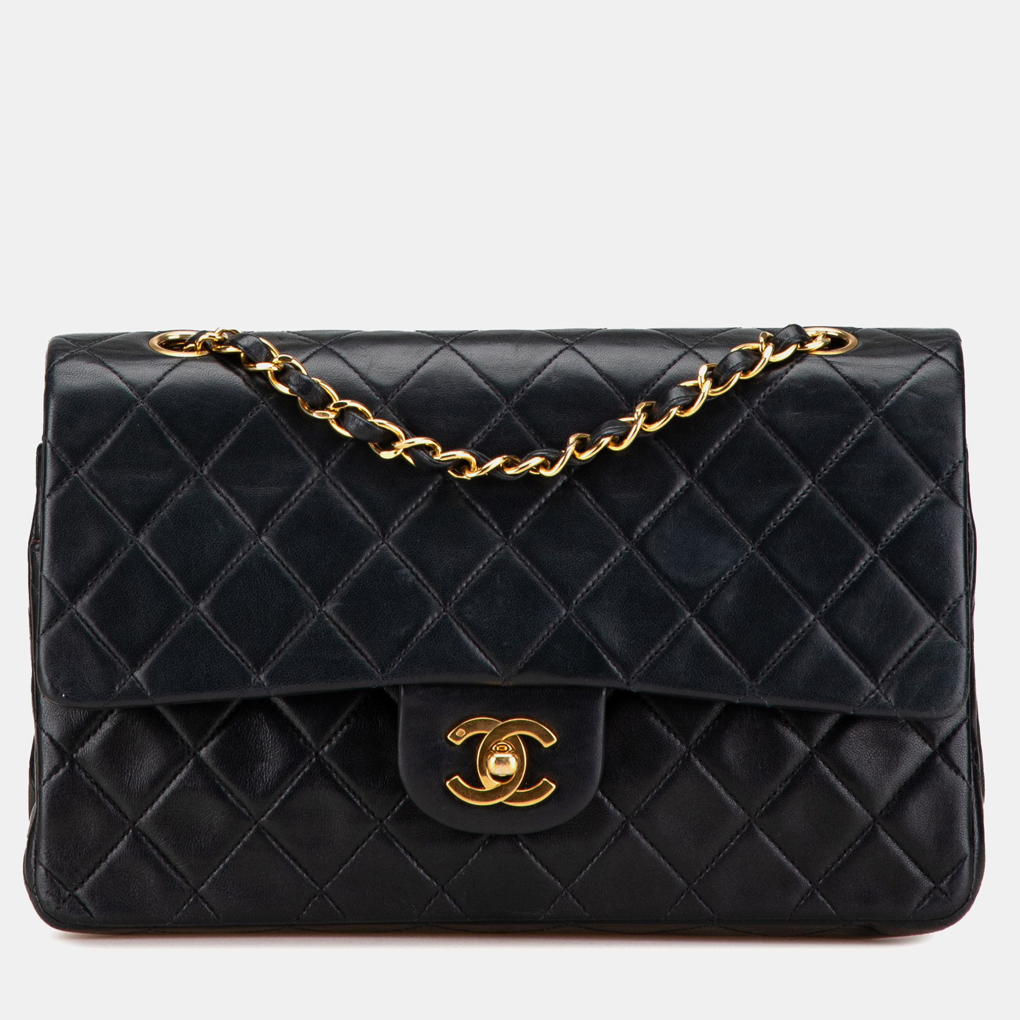 

Chanel Black Medium Classic Lambskin Double Flap