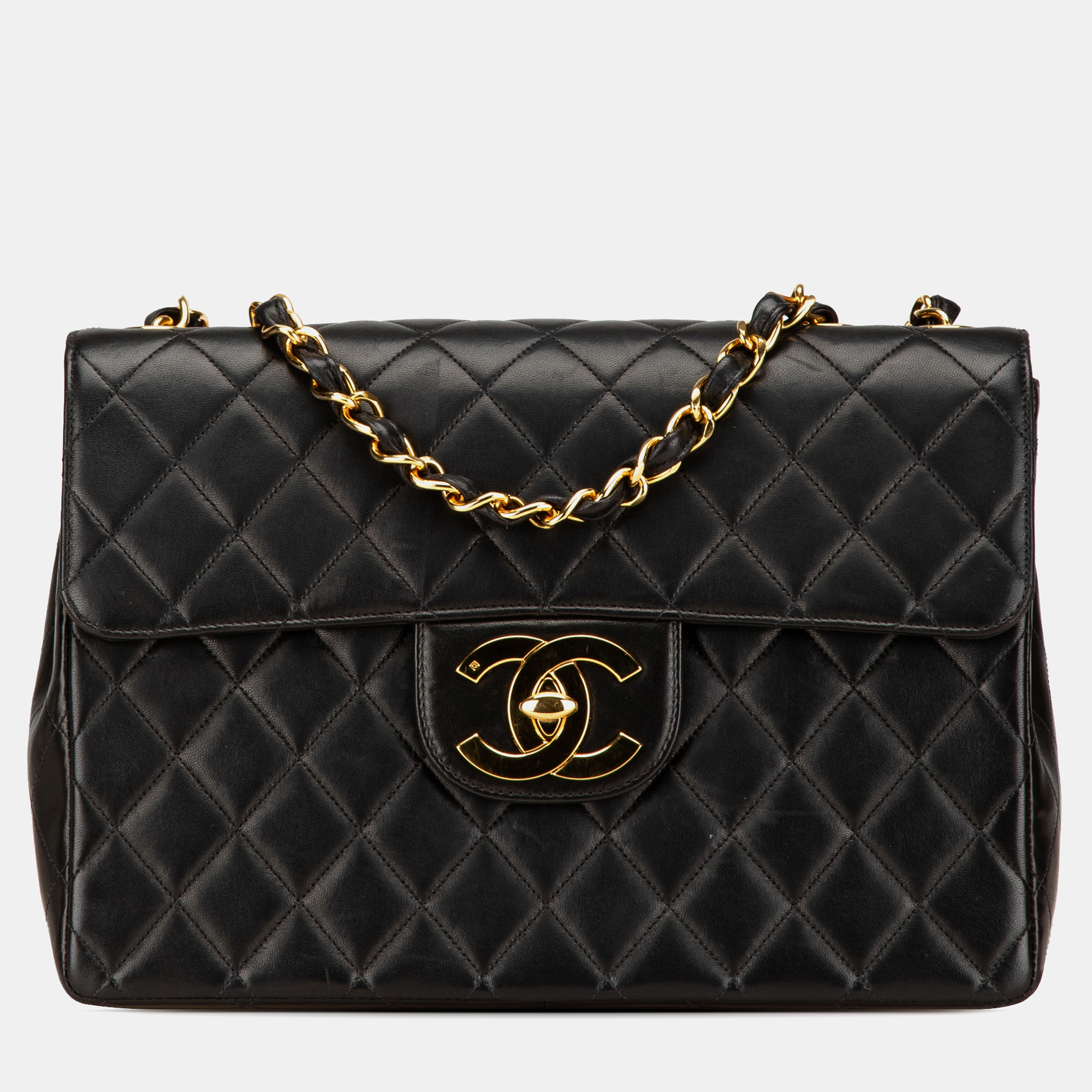 

Chanel Black Jumbo  Classic Lambskin Single Flap