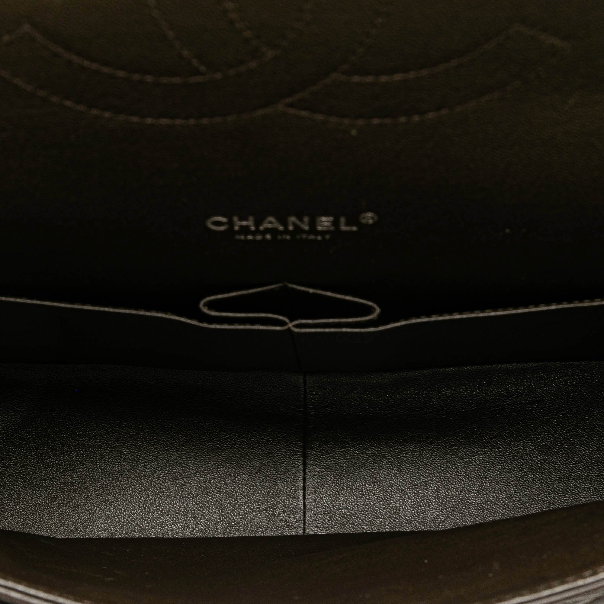 Chanel Black Lambskin Maxi Classic Double Flap Bag 