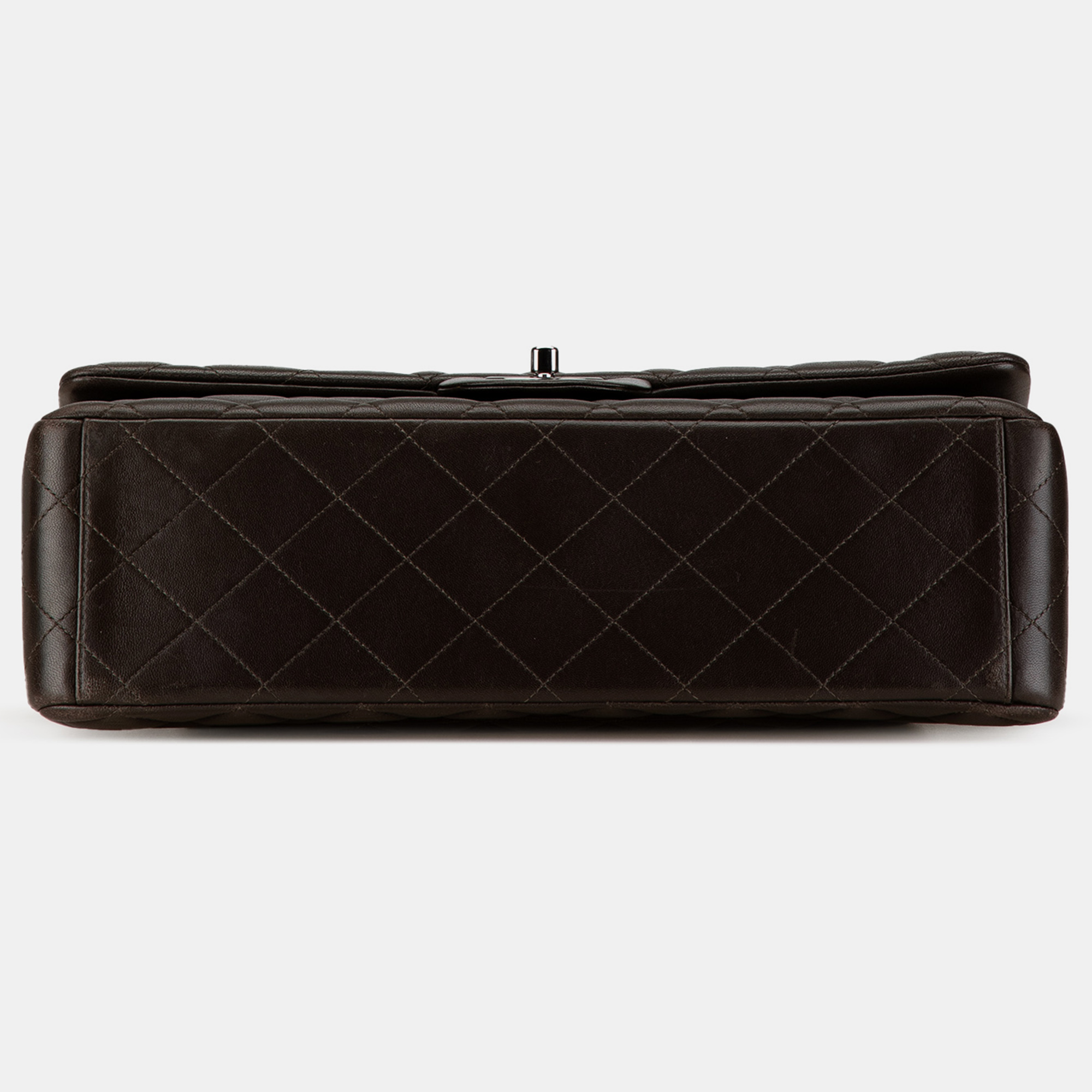 Chanel Black Lambskin Maxi Classic Double Flap Bag 