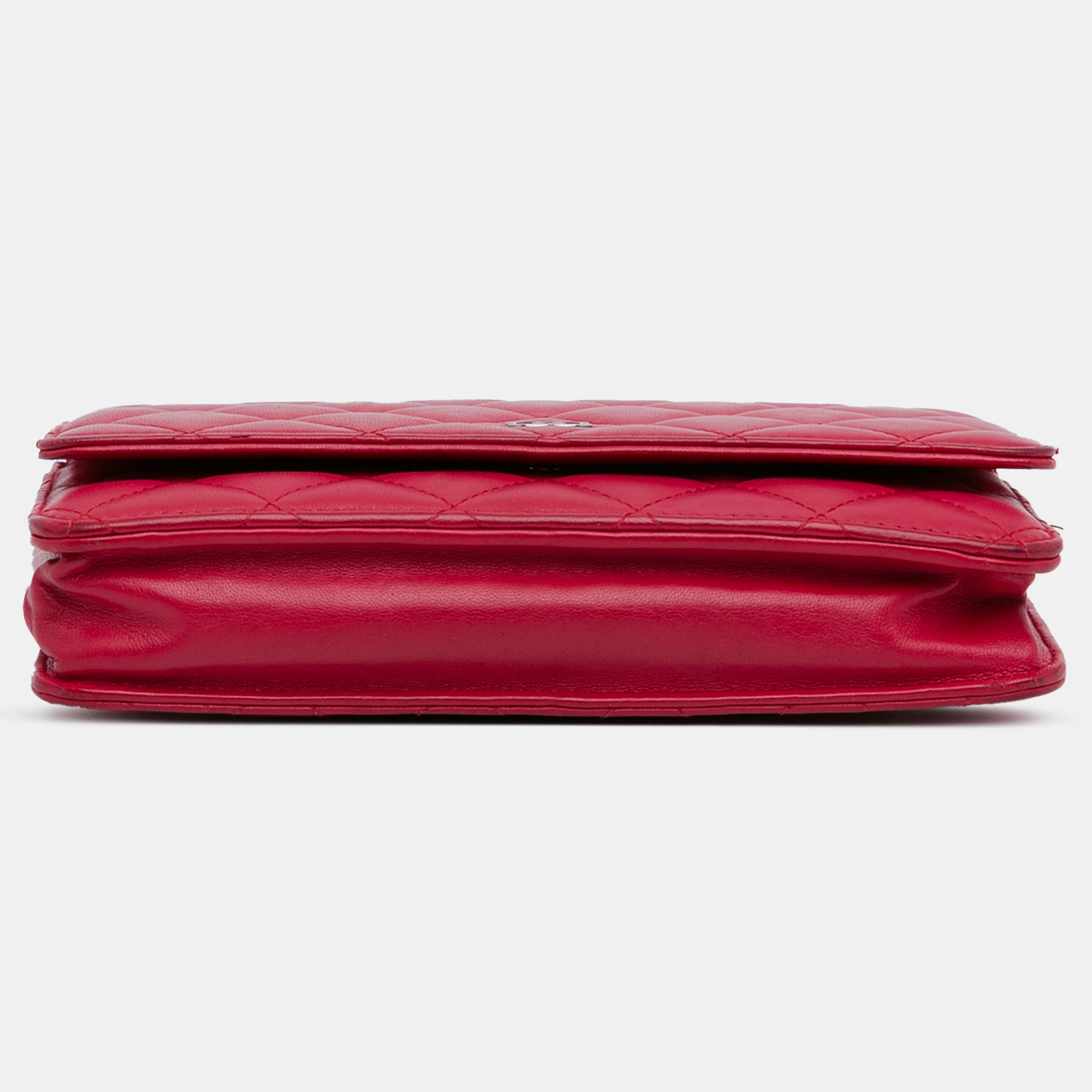 Chanel Pink Classic Lambskin Wallet on Chain 
