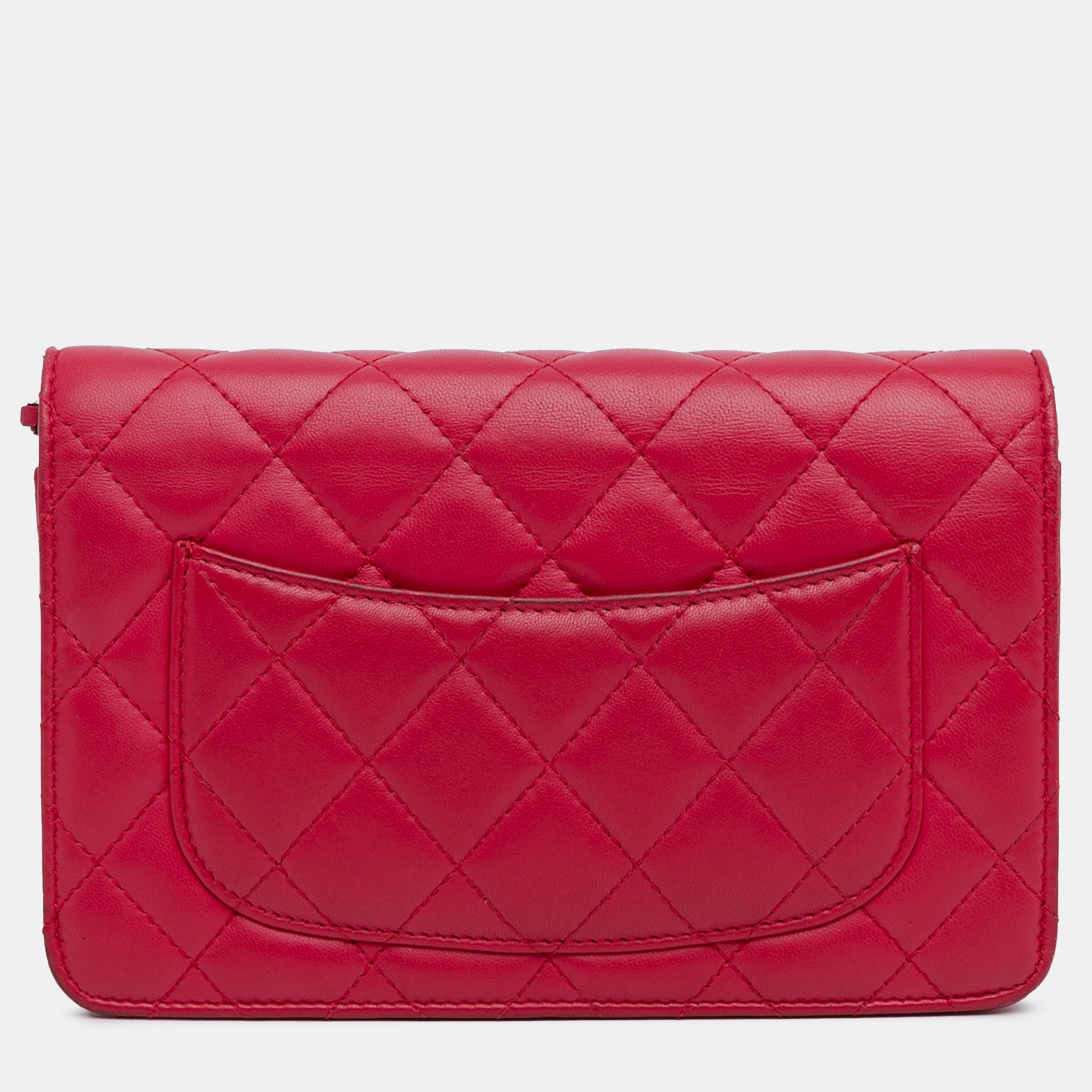 Chanel Pink Classic Lambskin Wallet on Chain 