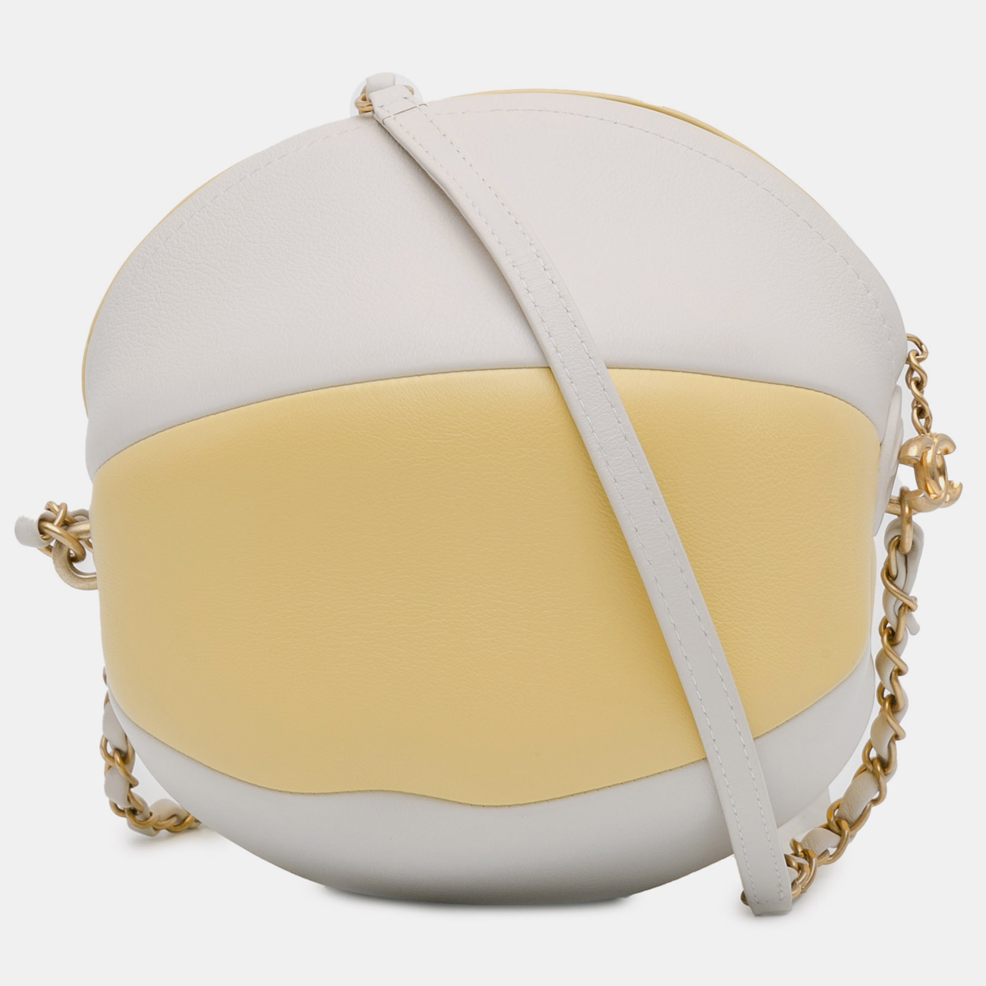 

Chanel White Calfskin Coco Beach Ball Bag