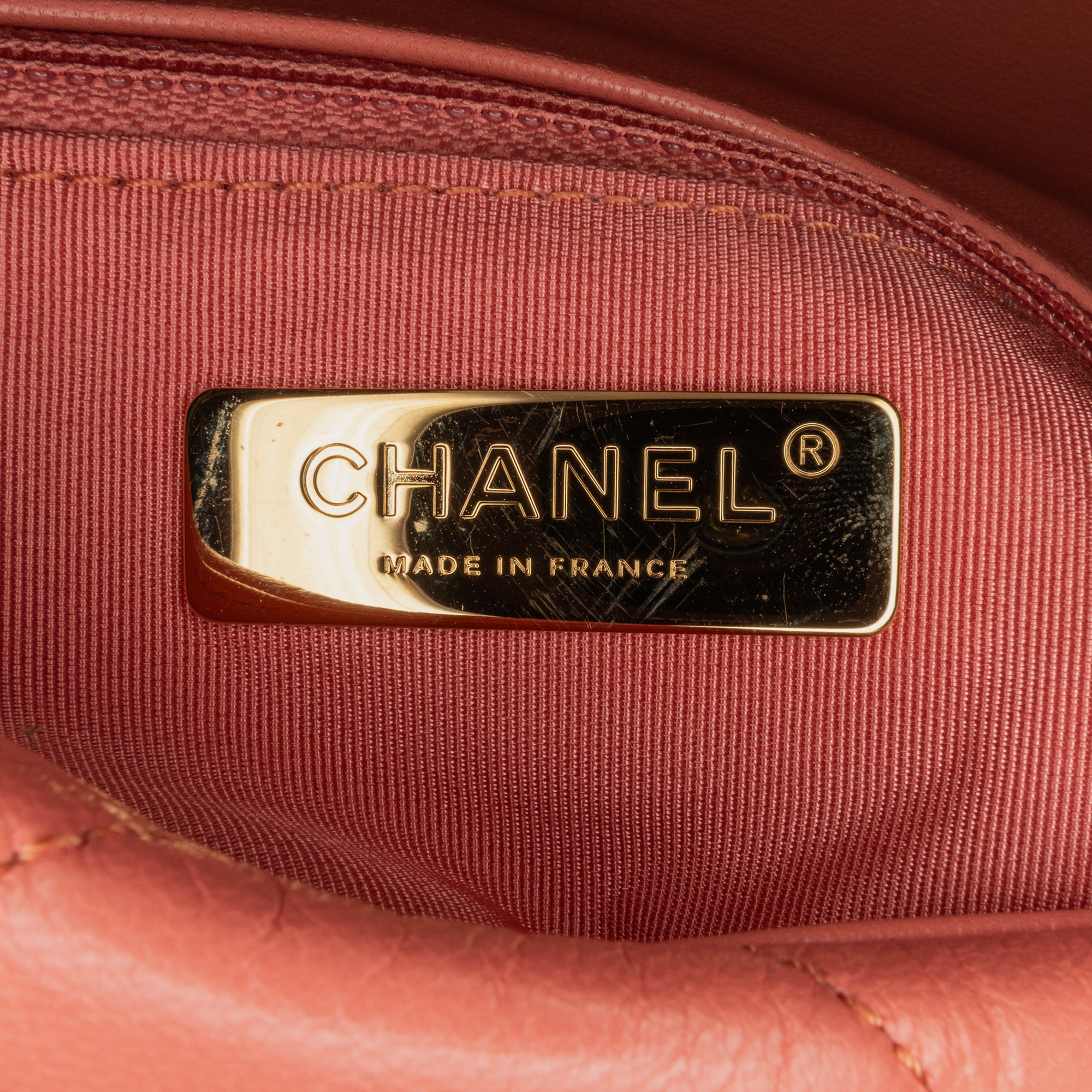Chanel Pink Lambskin Medium 19 Flap Bag 