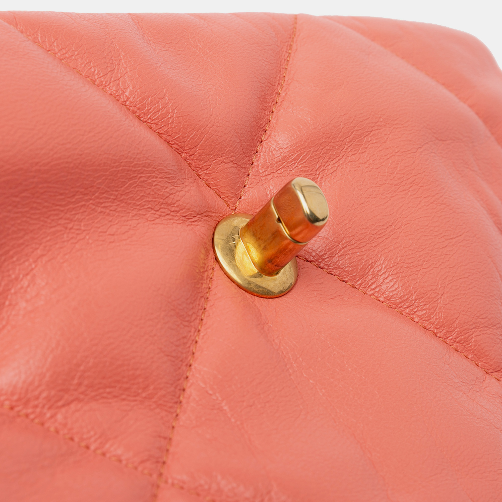 Chanel Pink Lambskin Medium 19 Flap Bag 