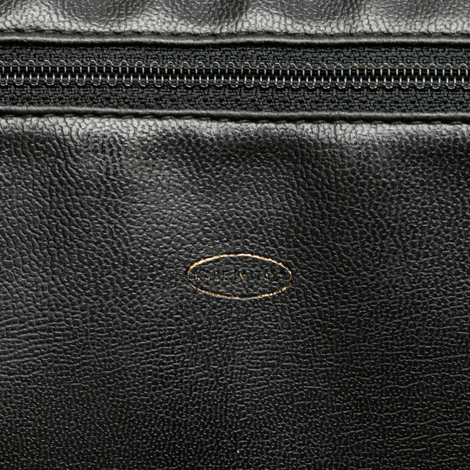 Chanel Black Caviar Front Pocket Chain Tote 