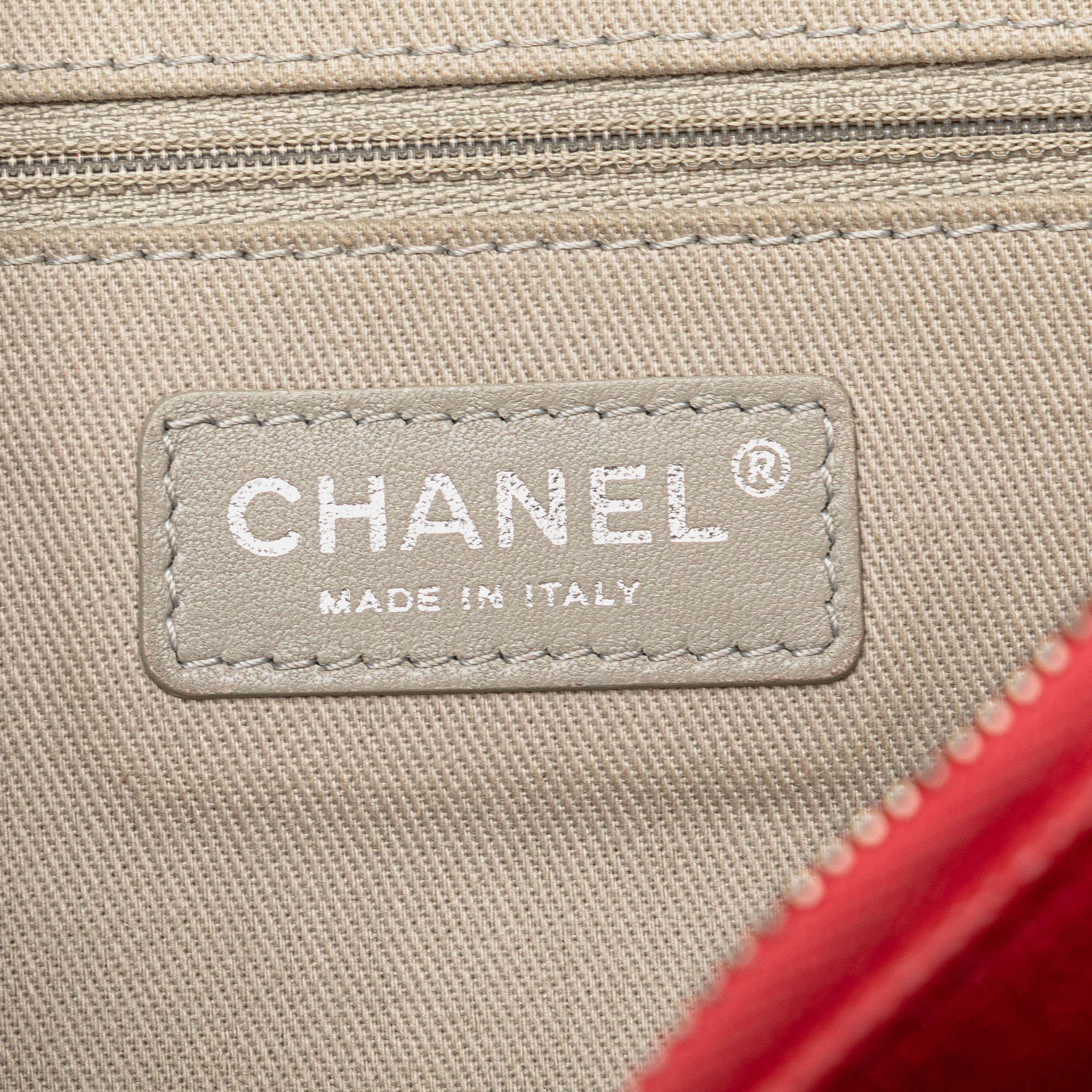 Chanel Red Jumbo Caviar Easy Flap Bag 