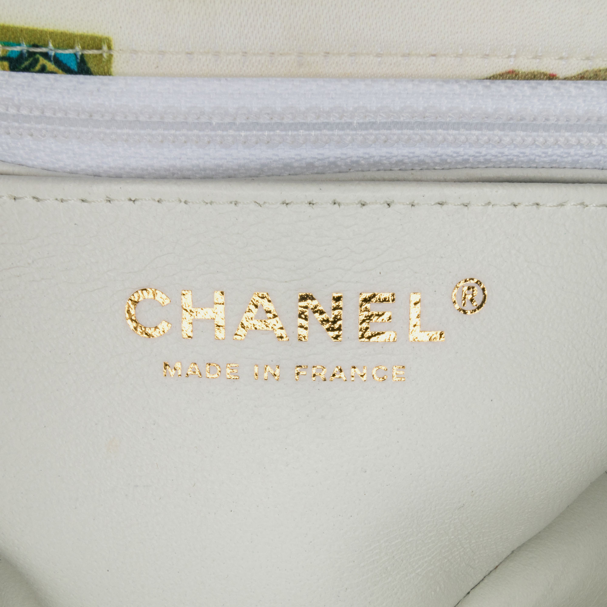 Chanel Multicolor Satin Mini Rectangular Classic Printed Cuba Single Flap 