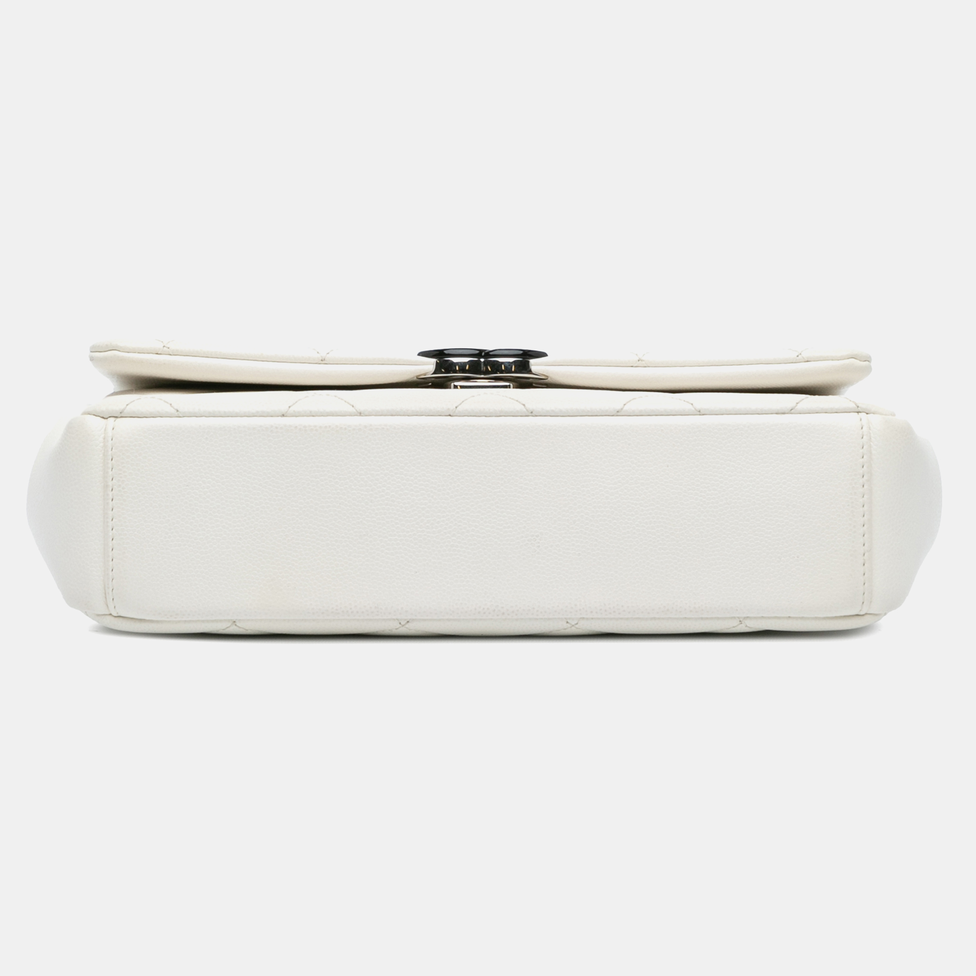 Chanel White Caviar Medium Quilted My Everything Flap Bag 