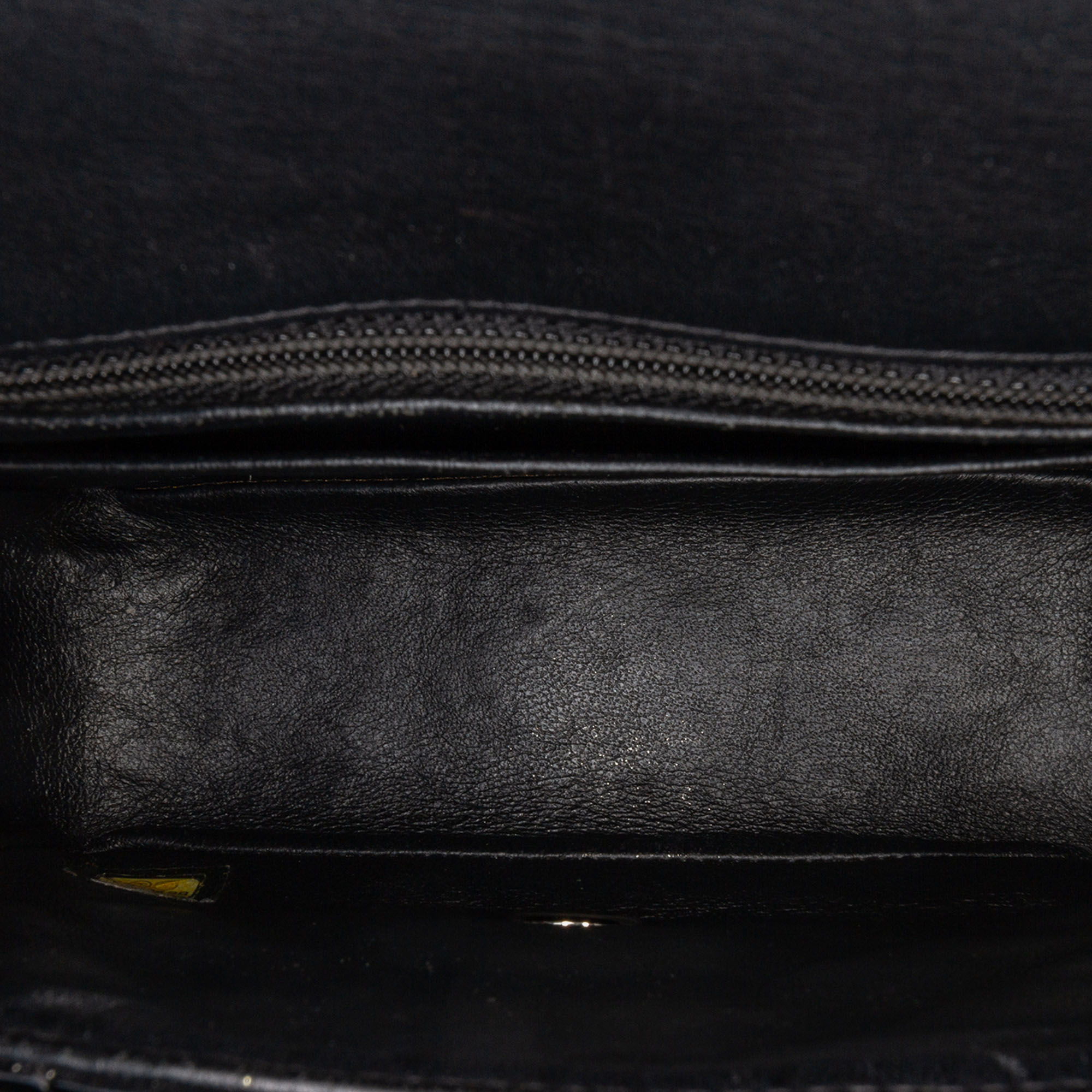 Chanel Black Patent Mini Square Classic Single Flap 
