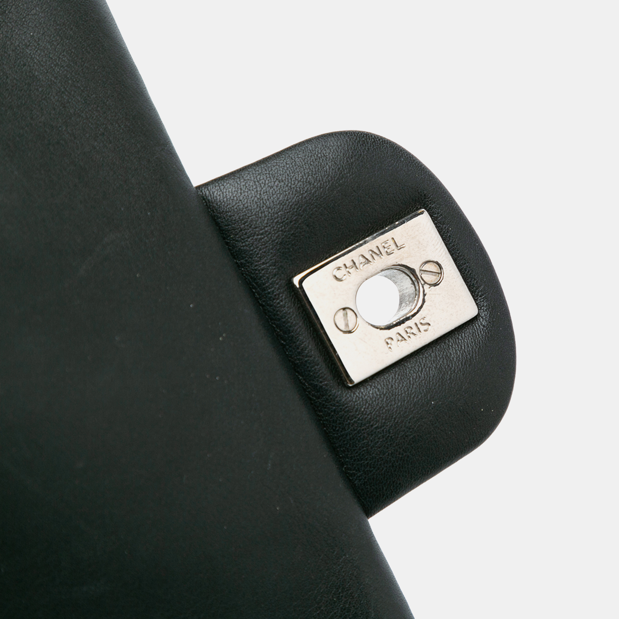 Chanel Black Patent Mini Square Classic Single Flap 
