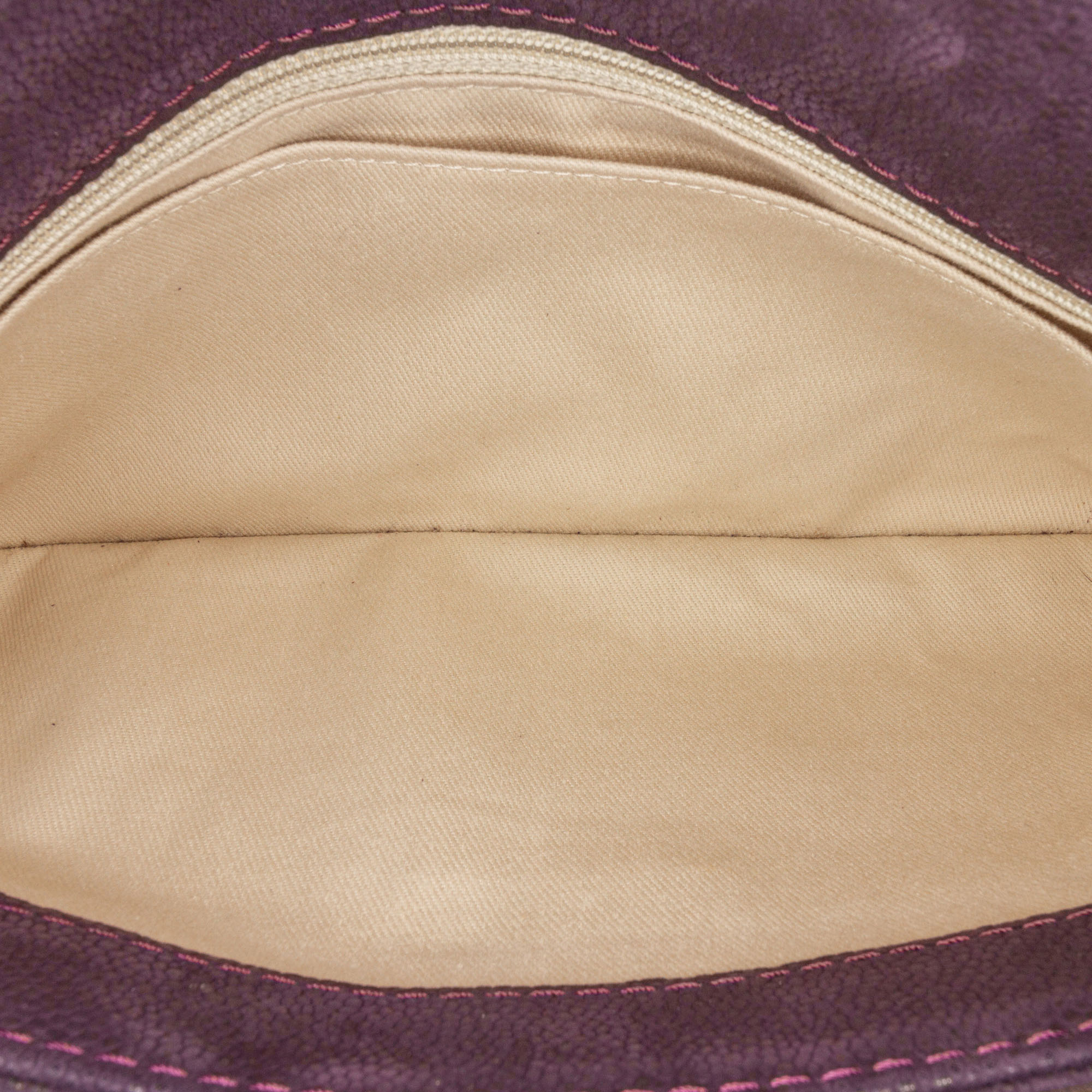 Chanel Purple Quilted Iridescent Caviar Lady Pearly Flap 