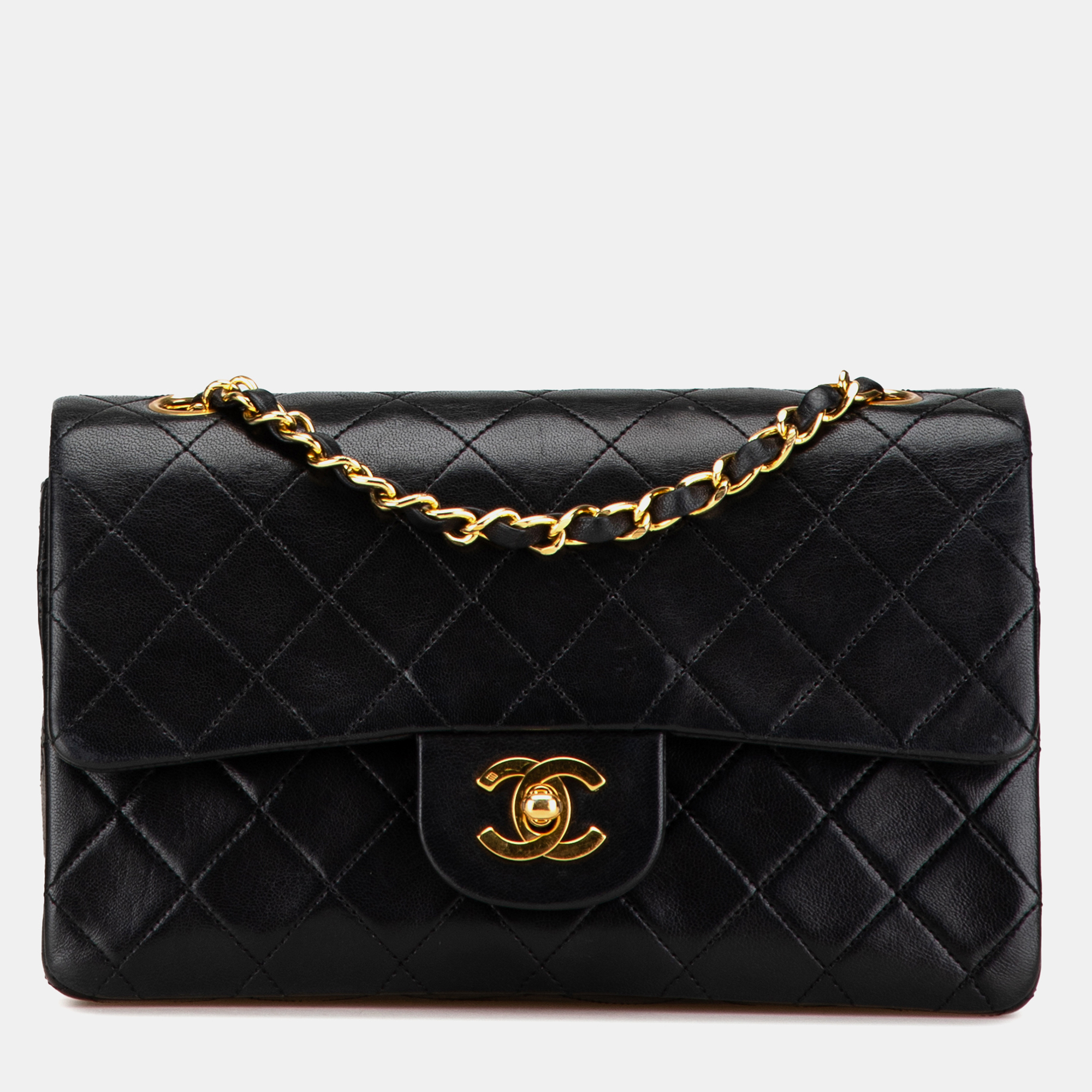 

Chanel Black Small Classic Lambskin Double Flap