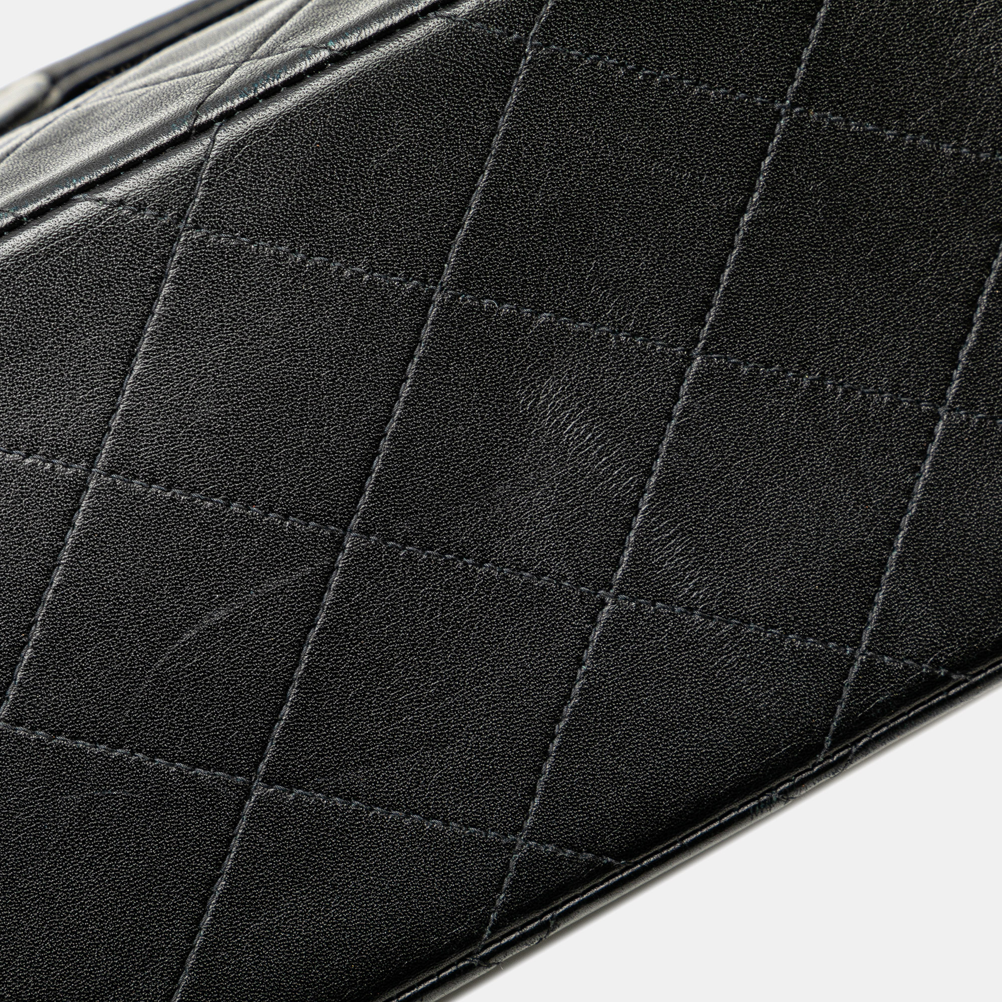 Chanel Black Lambskin Maxi XL Classic Single Flap Bag 