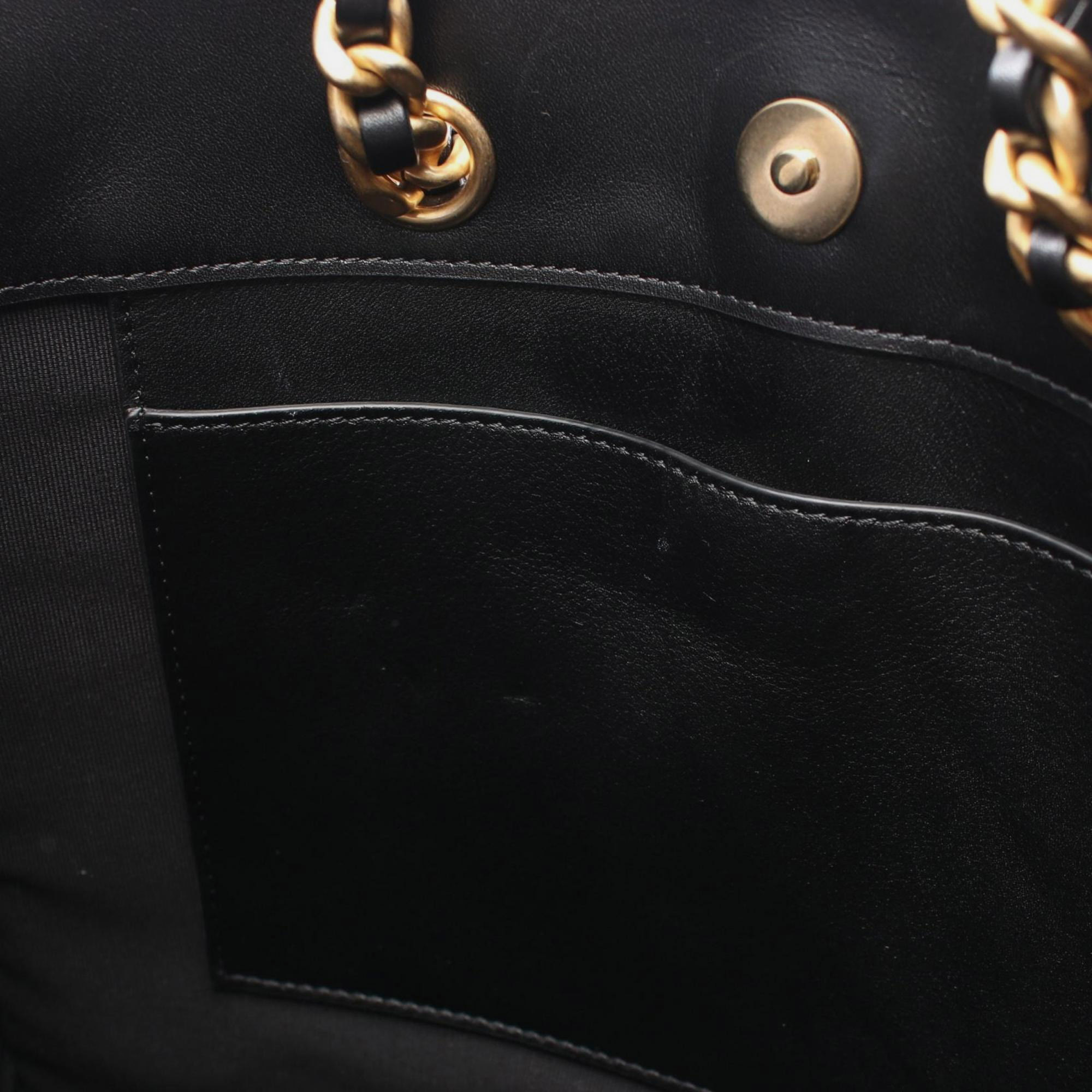 Chanel Black Lambskin Leather Tote Bag 