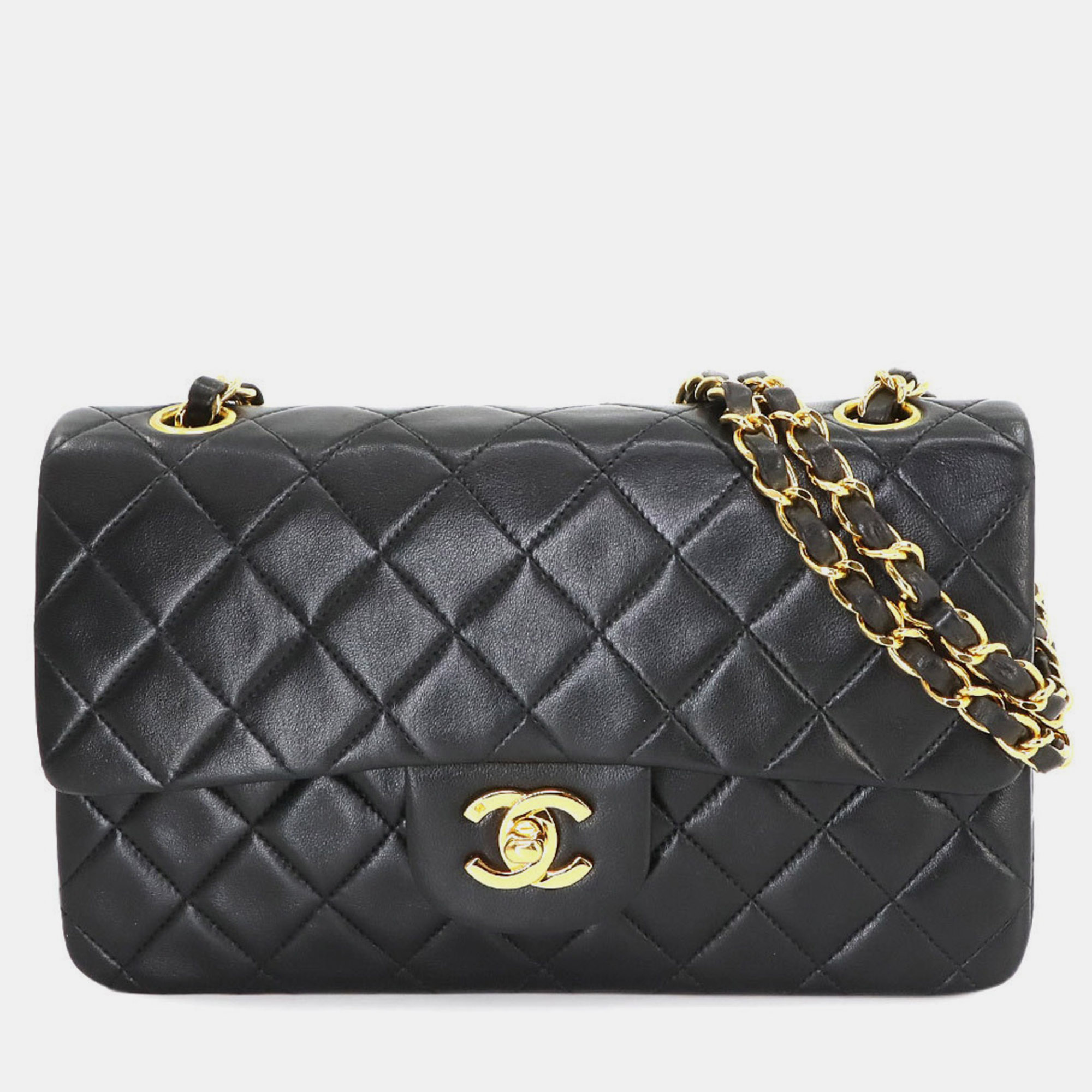 

Chanel Black Leather Classic Double Flap Bag