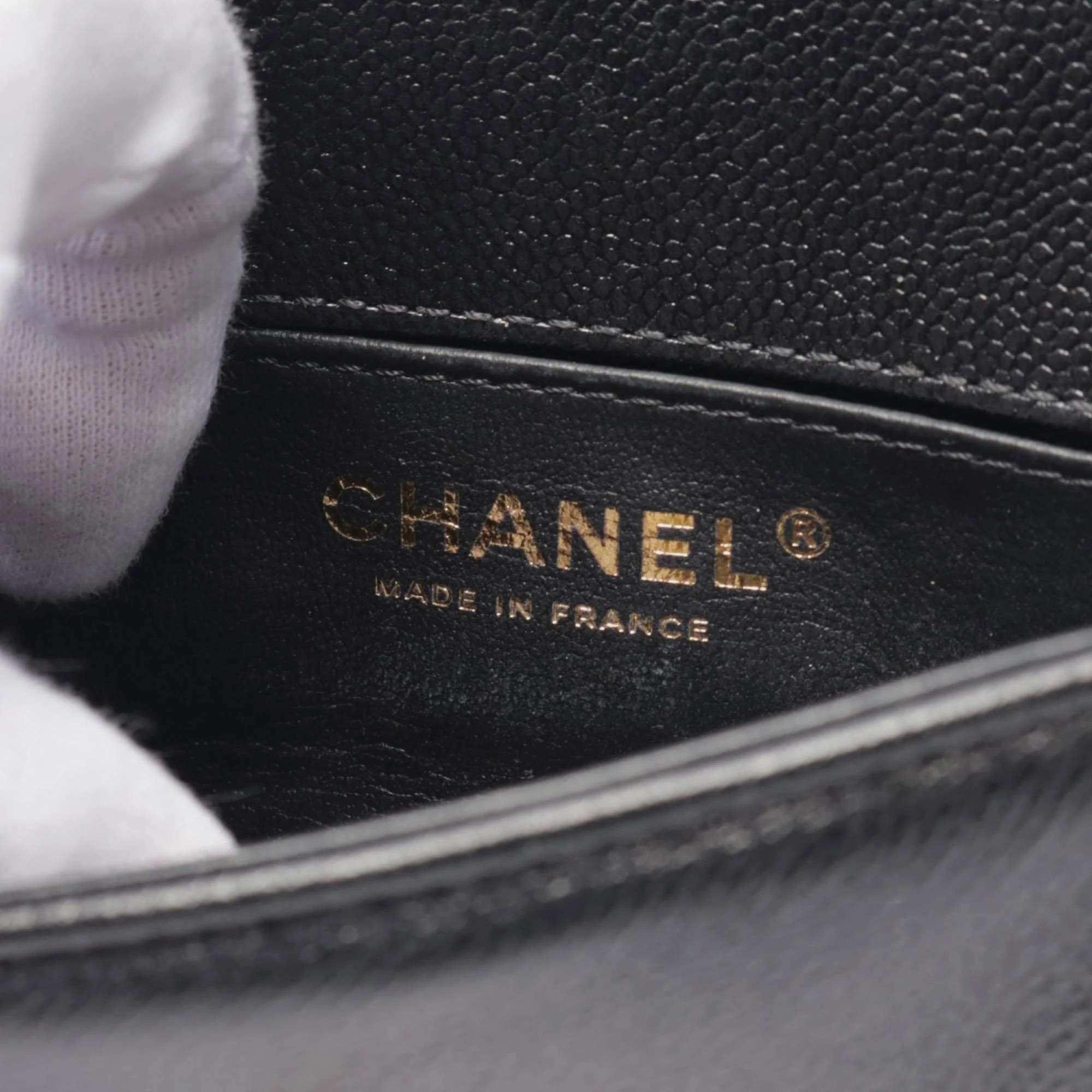 Chanel Black Leather Boy Shoulder Bag 