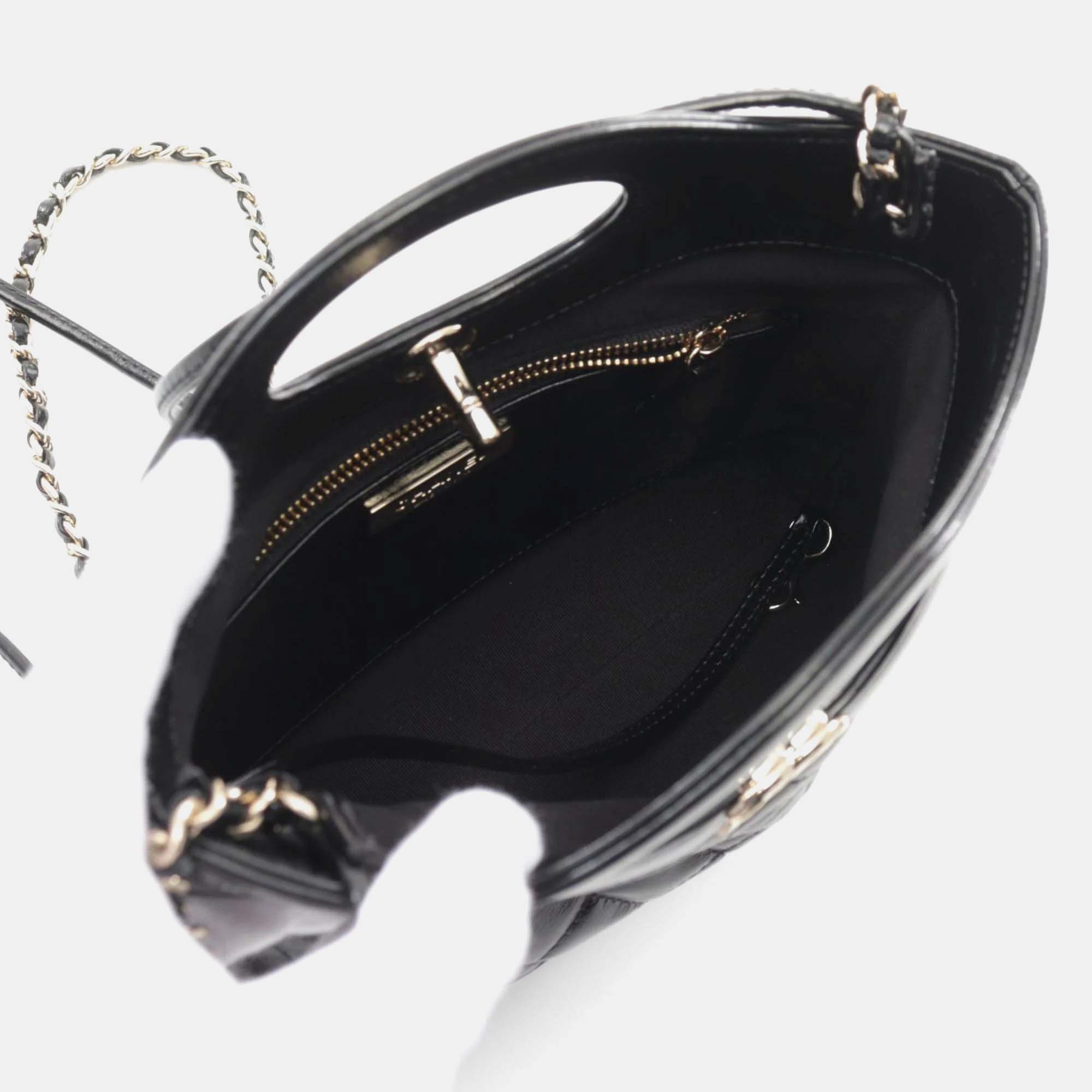Chanel Black Leather Chanel 31 Shoulder Bag 