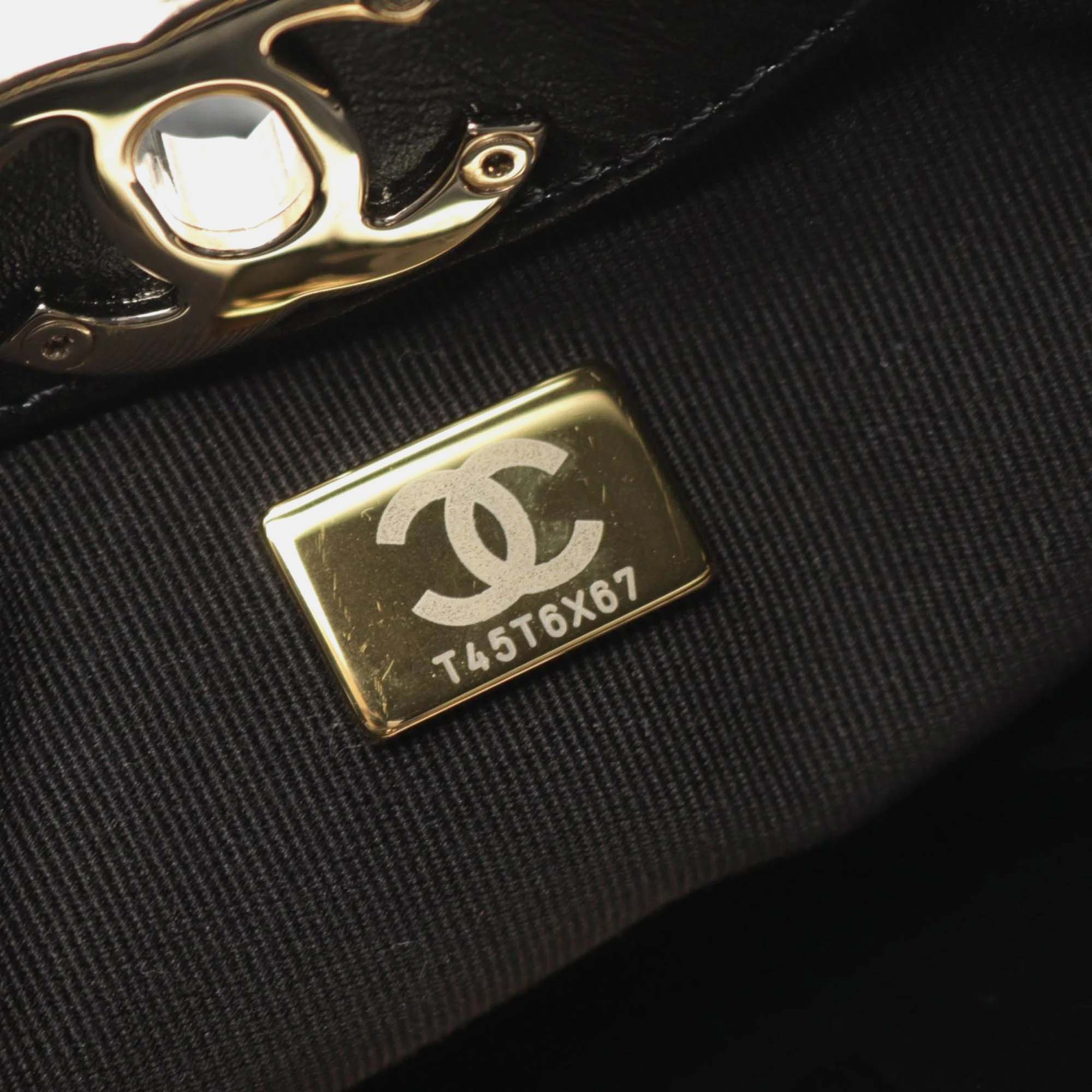 Chanel Black Leather Chanel 31 Shoulder Bag 