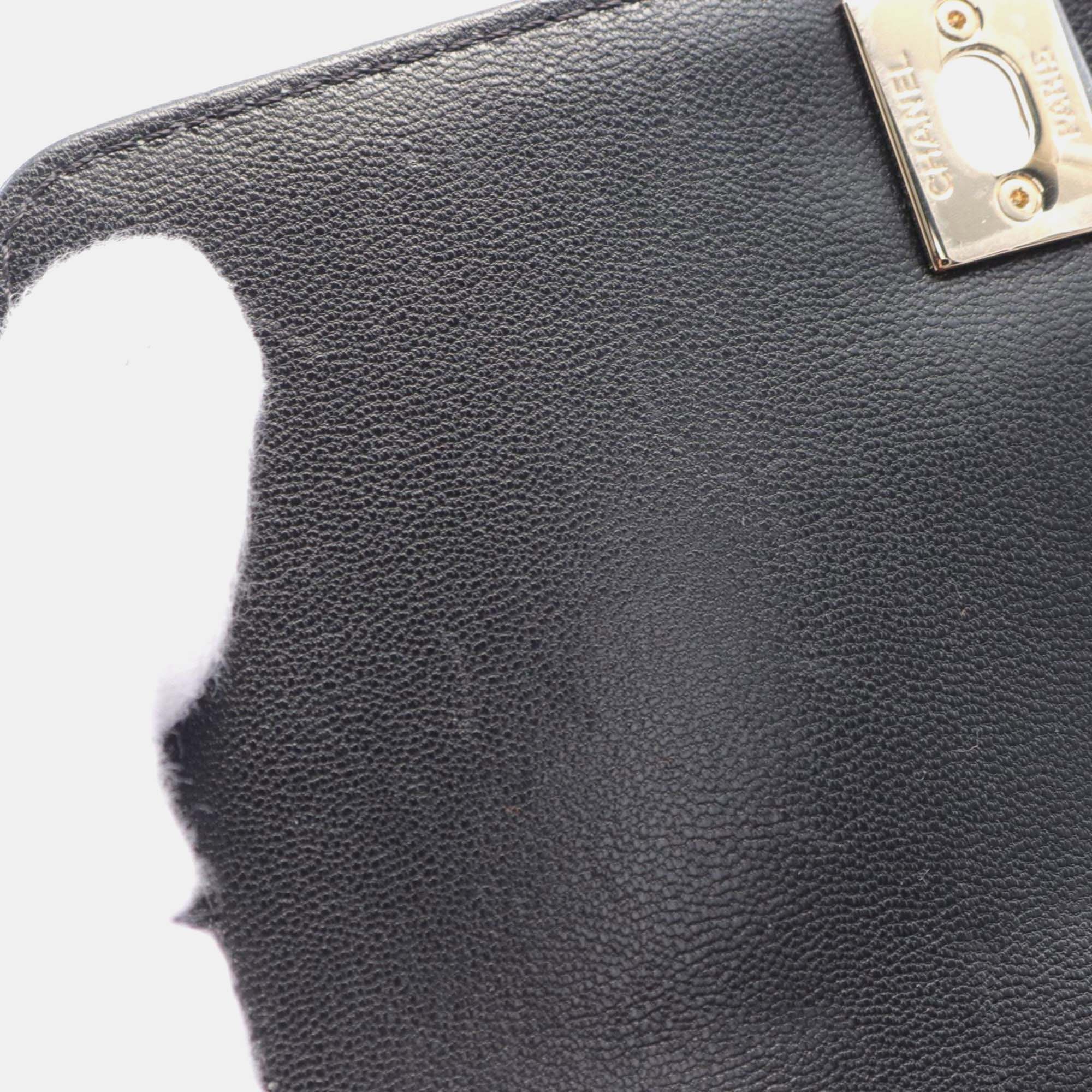 Chanel Black Multicolor Leather Coco Handle XXS Top Handle Bag 