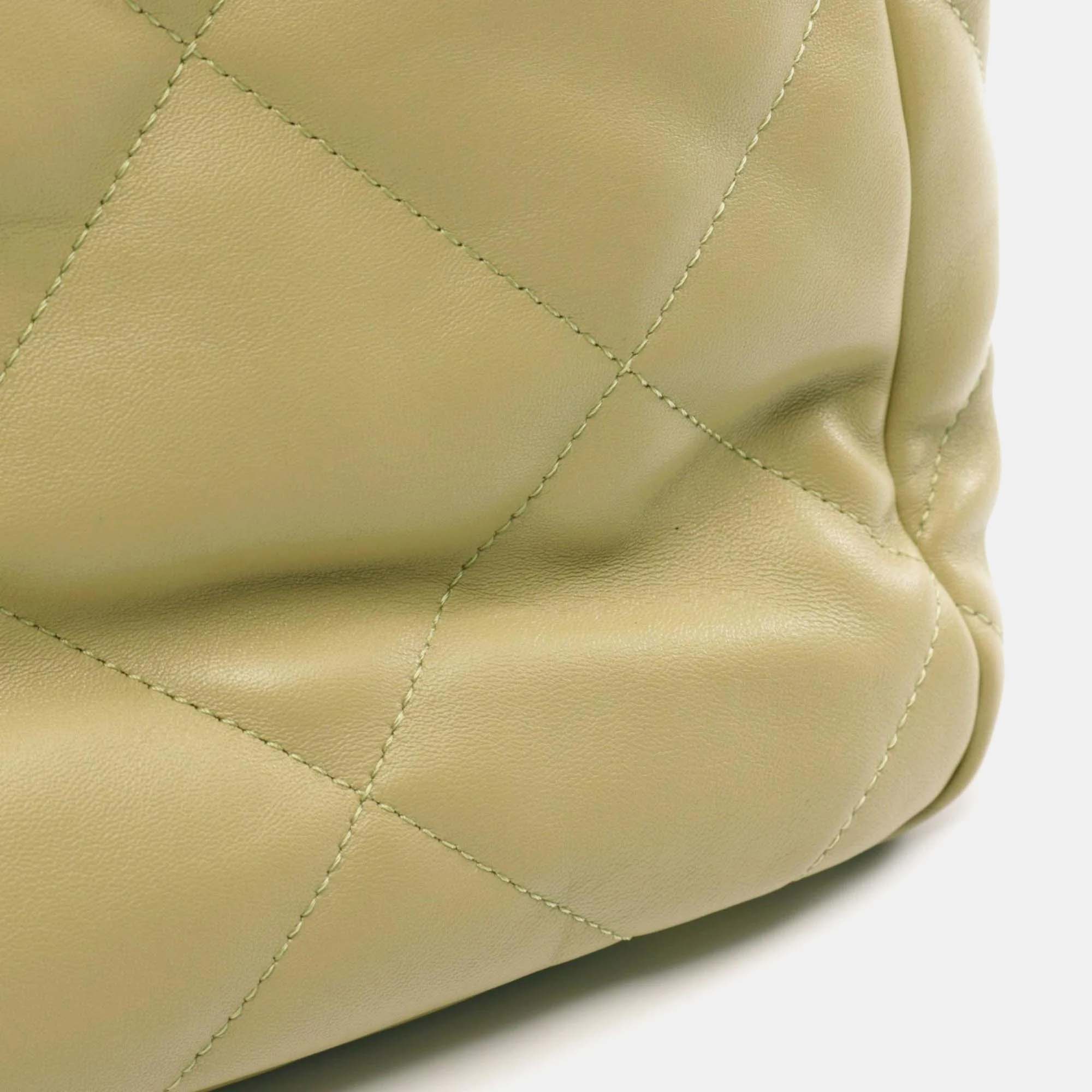 Chanel Beige Lambskin Leather 19 Shoulder Bag 