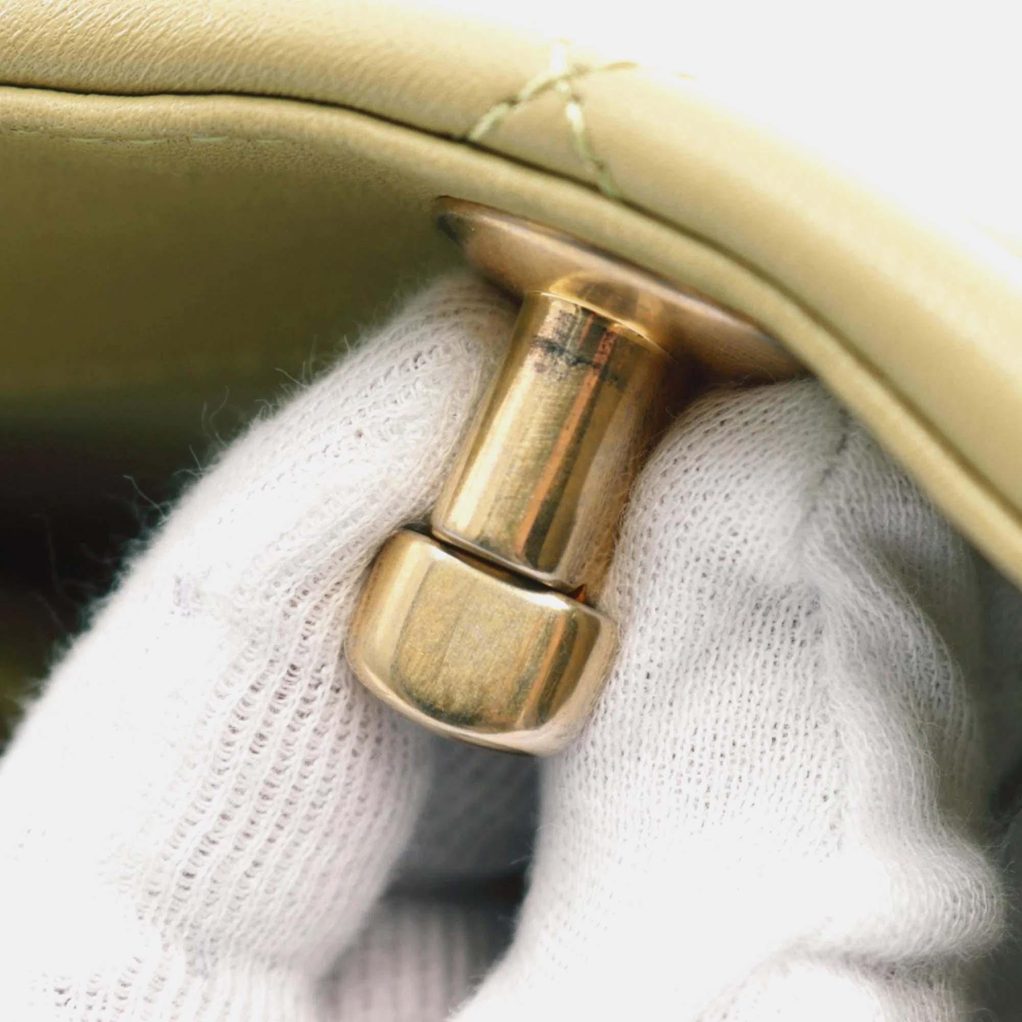 Chanel Beige Lambskin Leather 19 Shoulder Bag 