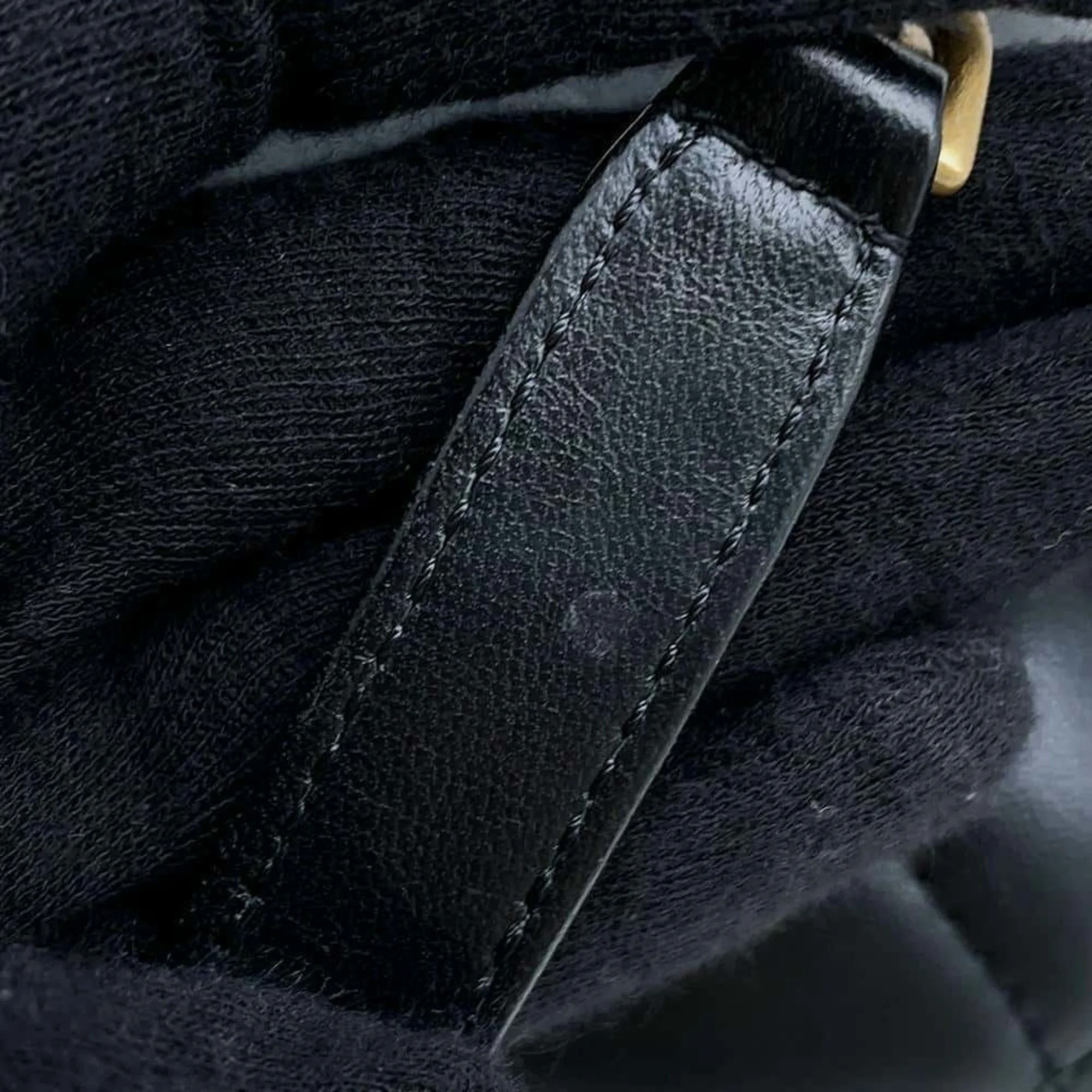 Chanel Black Lambskin Leather Vanity Chain Shoulder Bag 