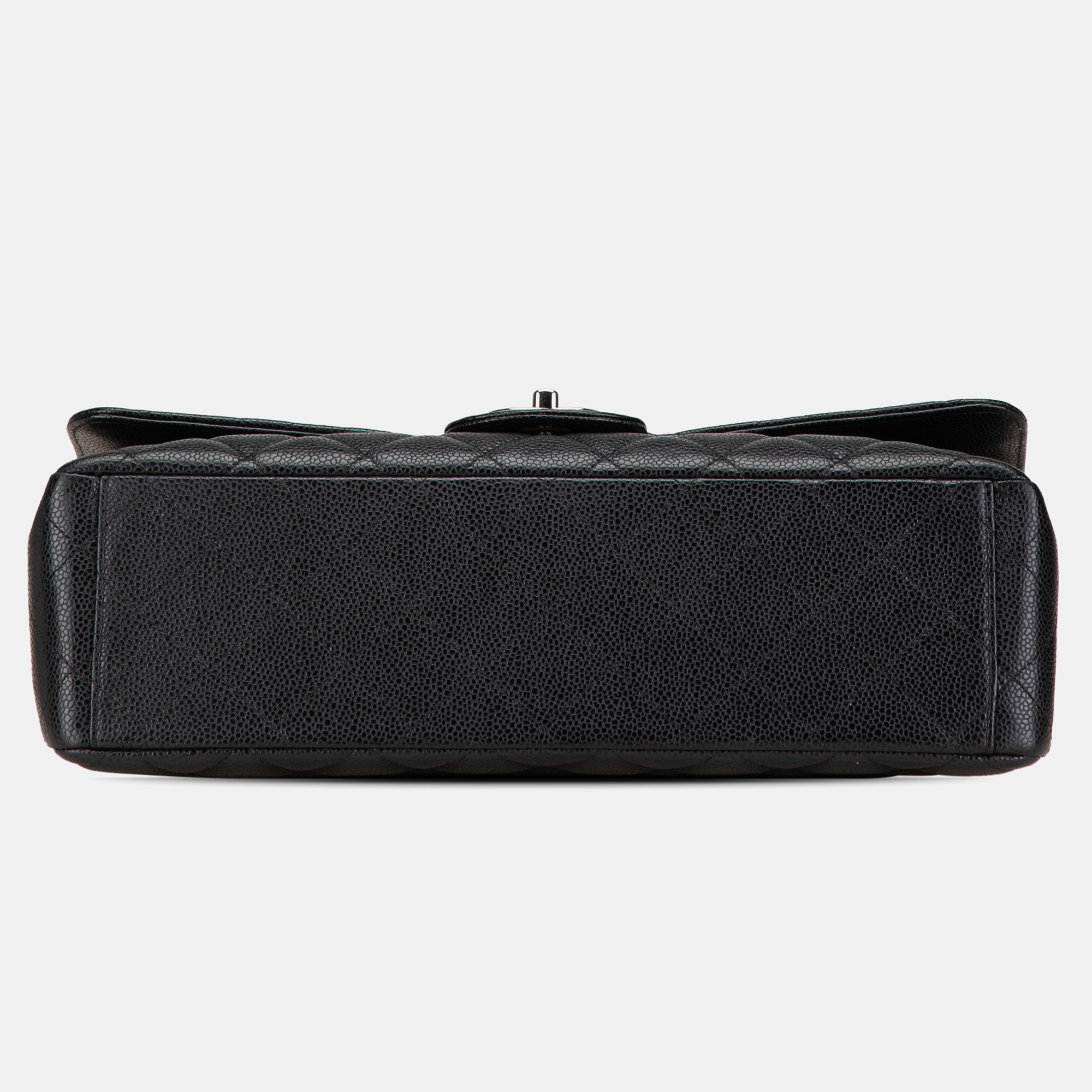 Chanel Black Caviar Maxi Classic Double Flap Bag 
