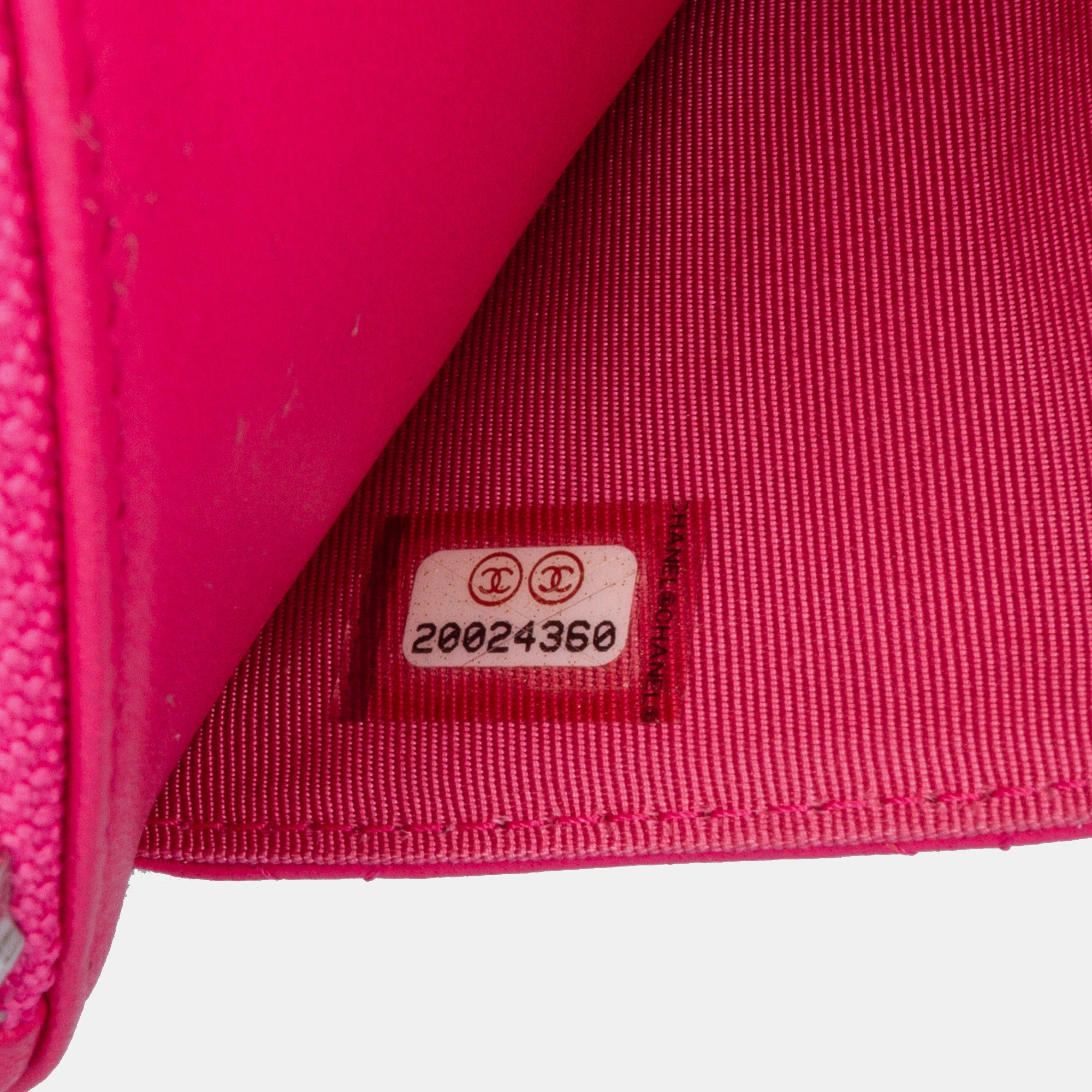 Chanel Pink Classic Lambskin Wallet on Chain 