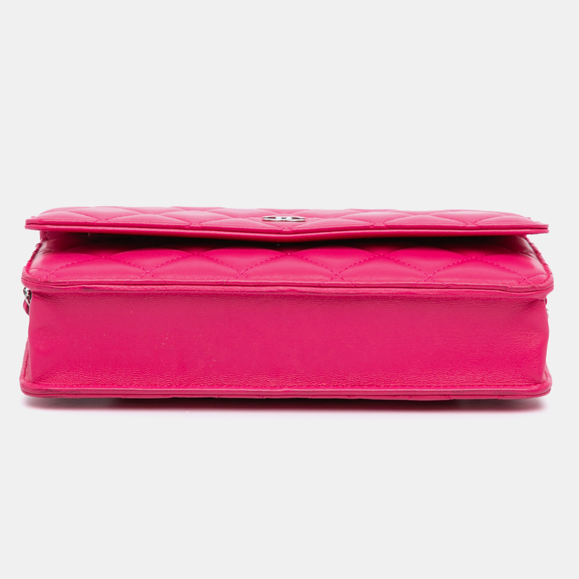 Chanel Pink Classic Lambskin Wallet on Chain 