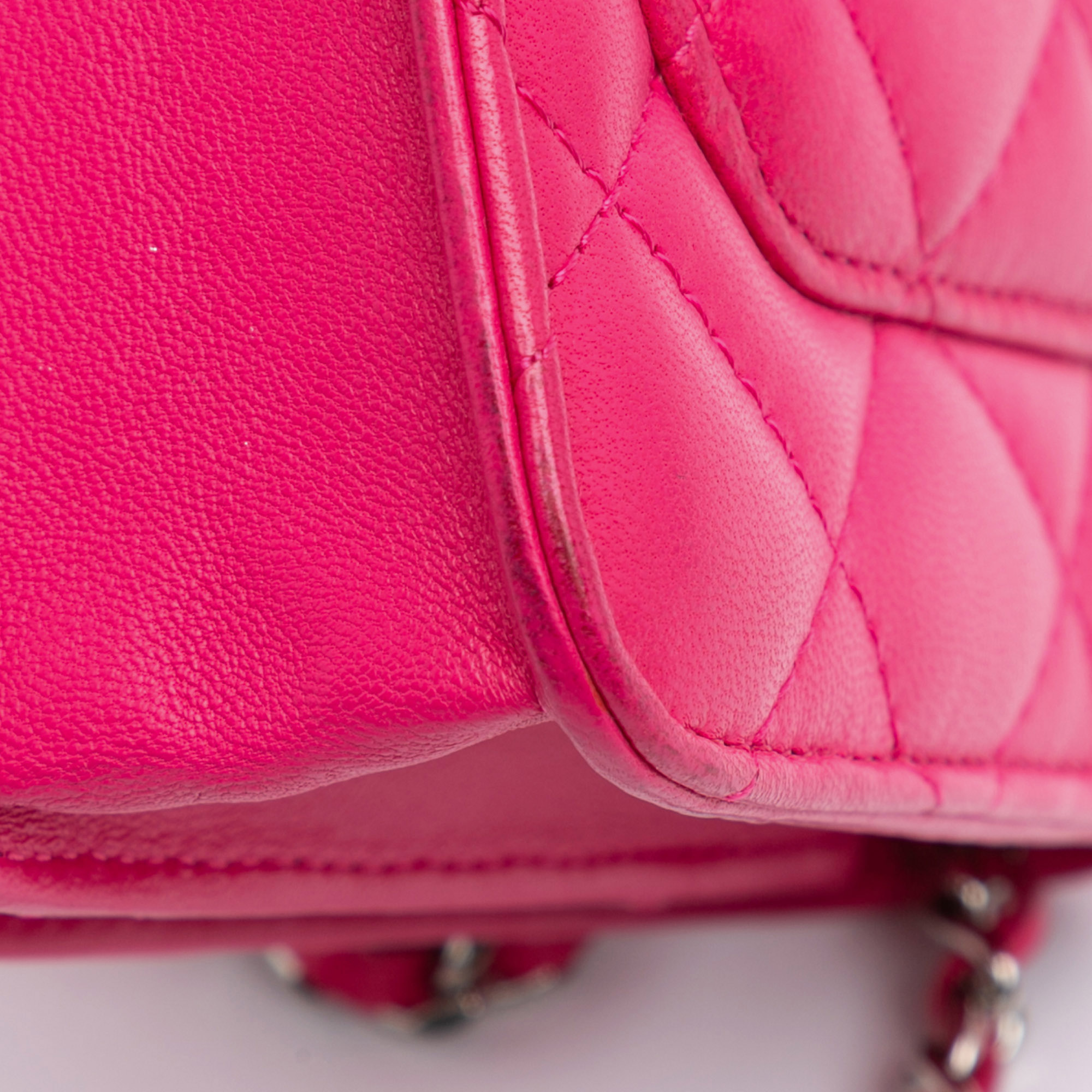 Chanel Pink Classic Lambskin Wallet on Chain 