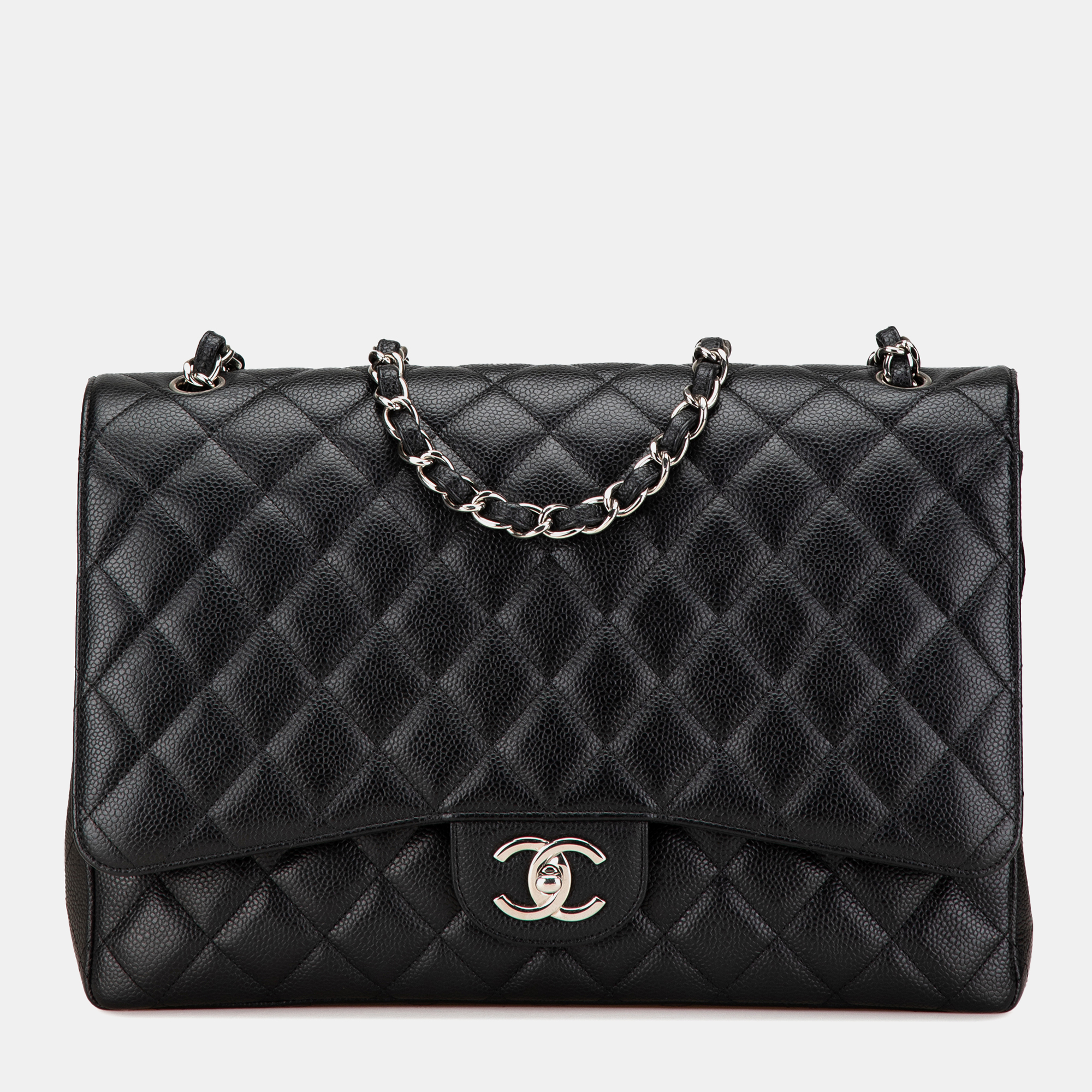 

Chanel Black Caviar Maxi Classic Double Flap Bag