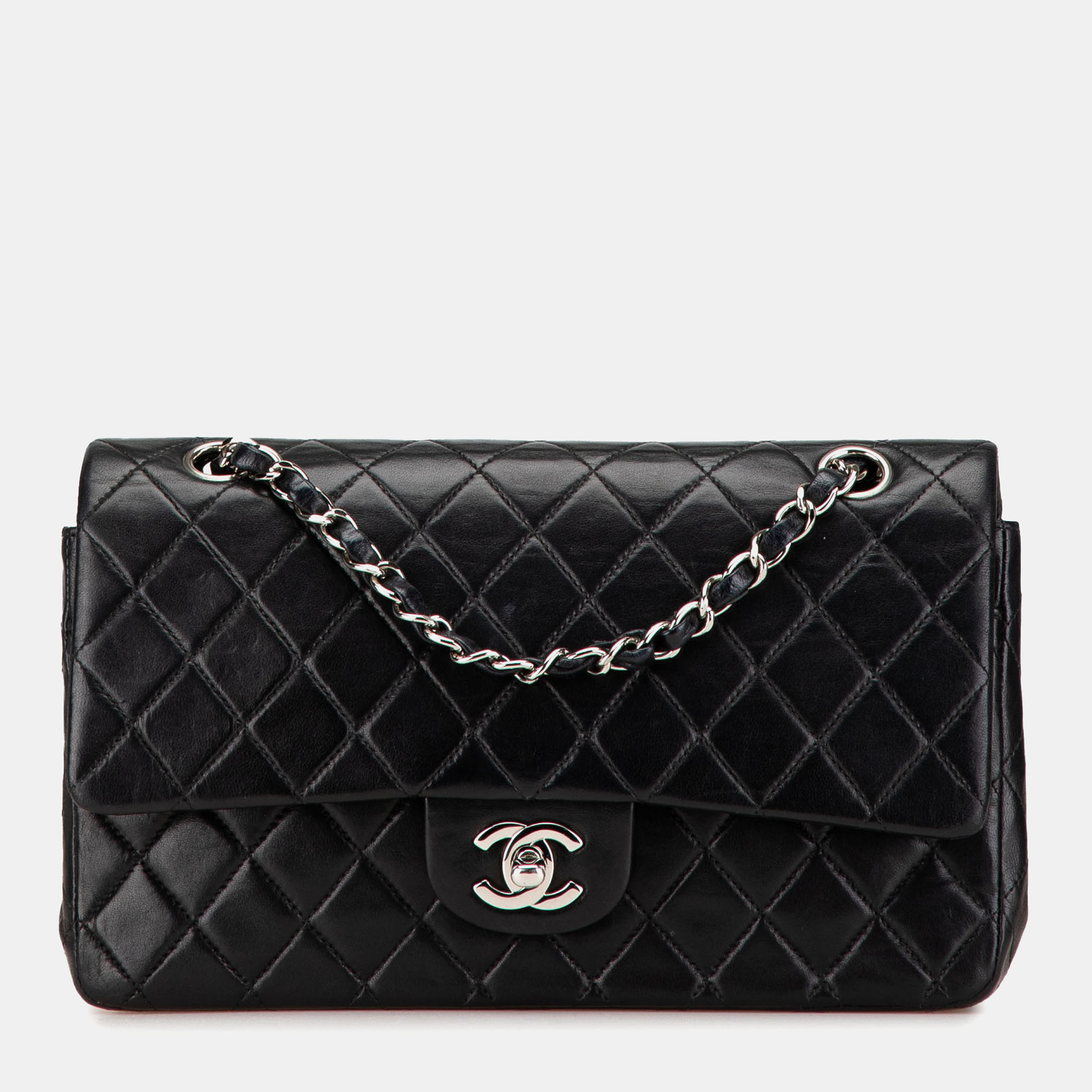 

Chanel Black Lambskin Medium Classic Double Flap Bag