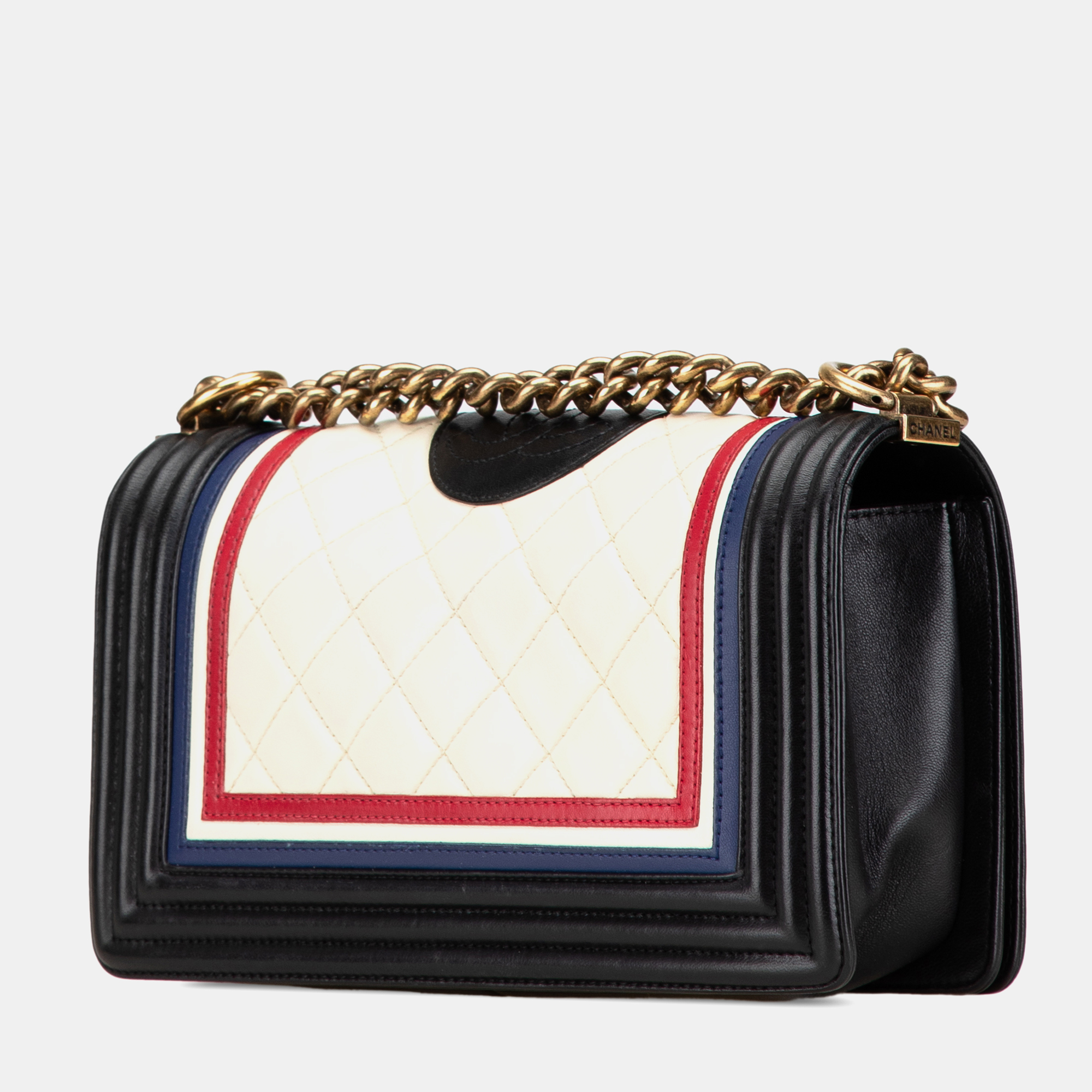 Chanel Multicolor Medium Multicolor Lambskin Crest Boy Flap 
