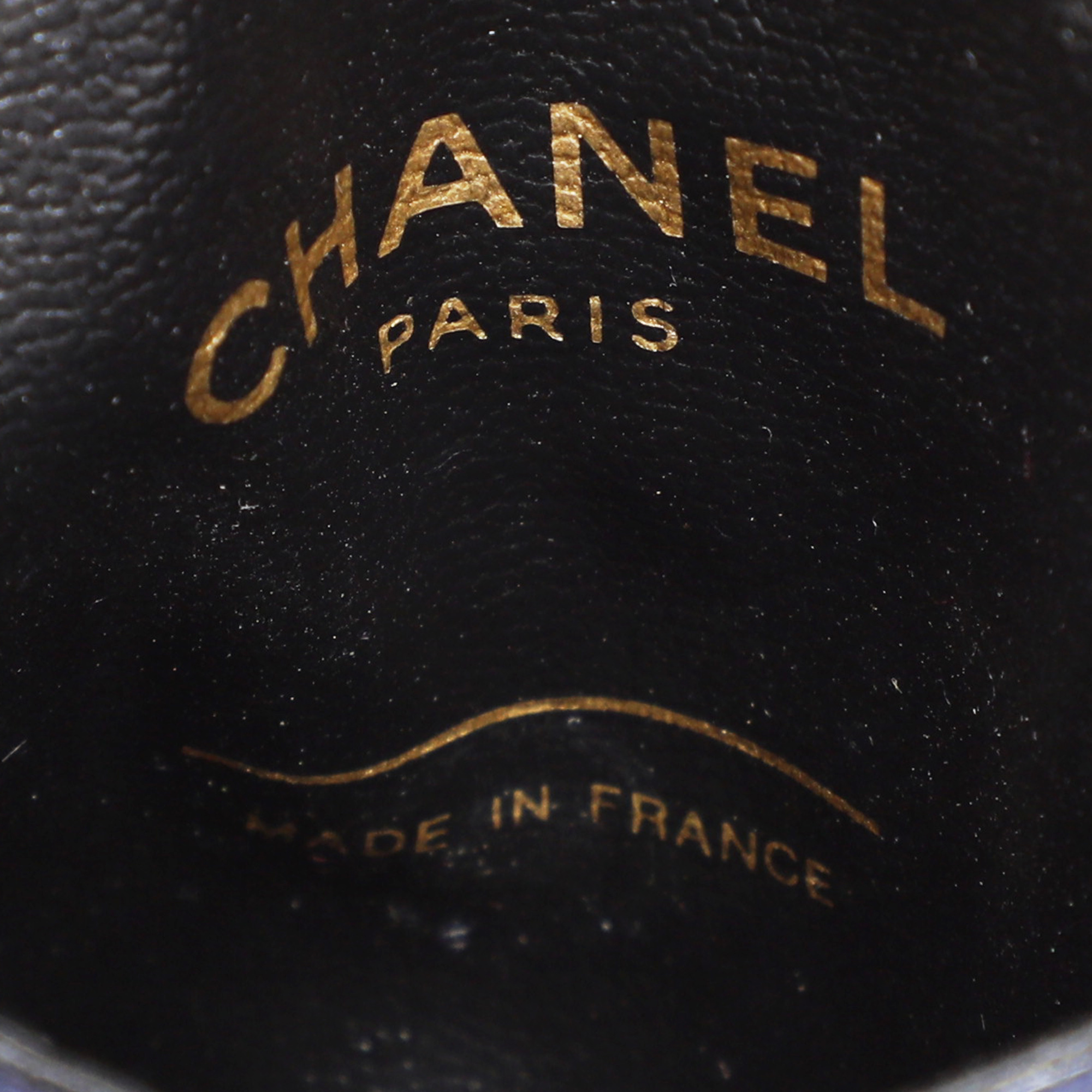 Chanel Blue Quilted Jersey Chain Pouch 