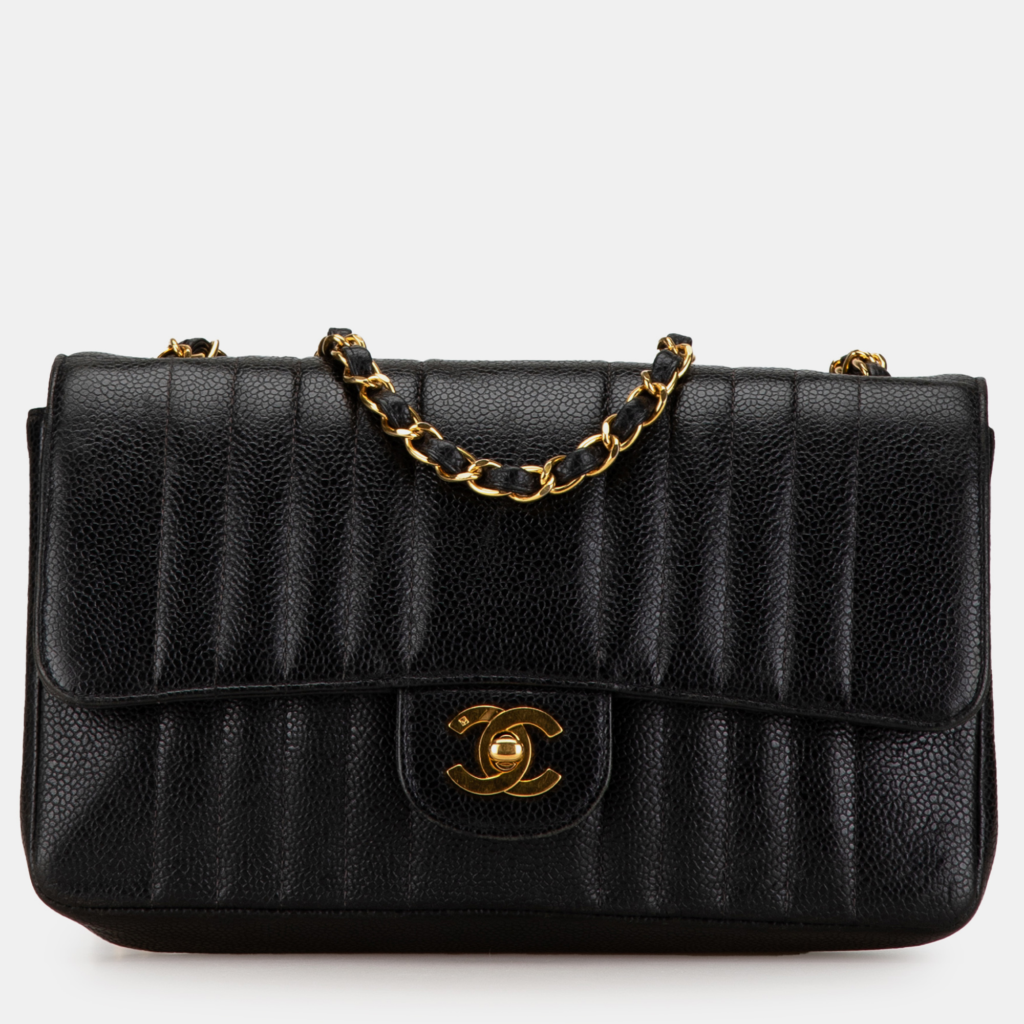 

Chanel Black Caviar Mademoiselle Medium Flap Bag